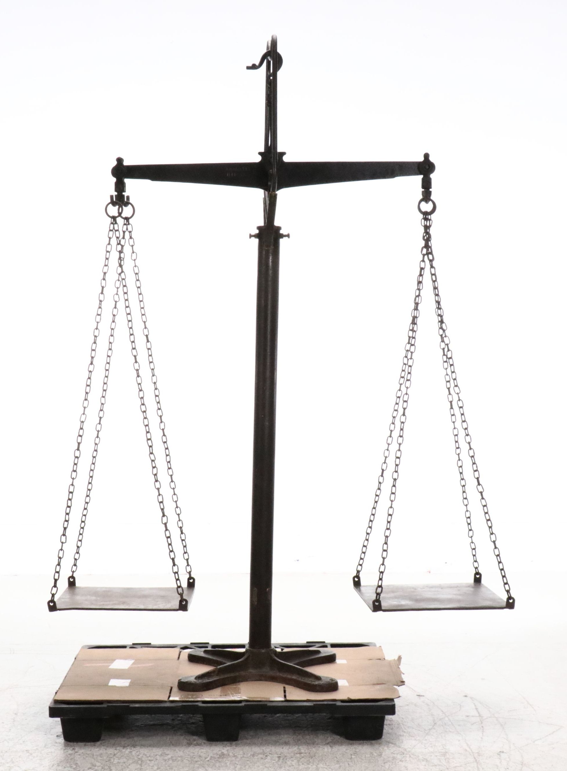 Jivan Nagji Jaipur Indian 93" Cast Iron Market Scale