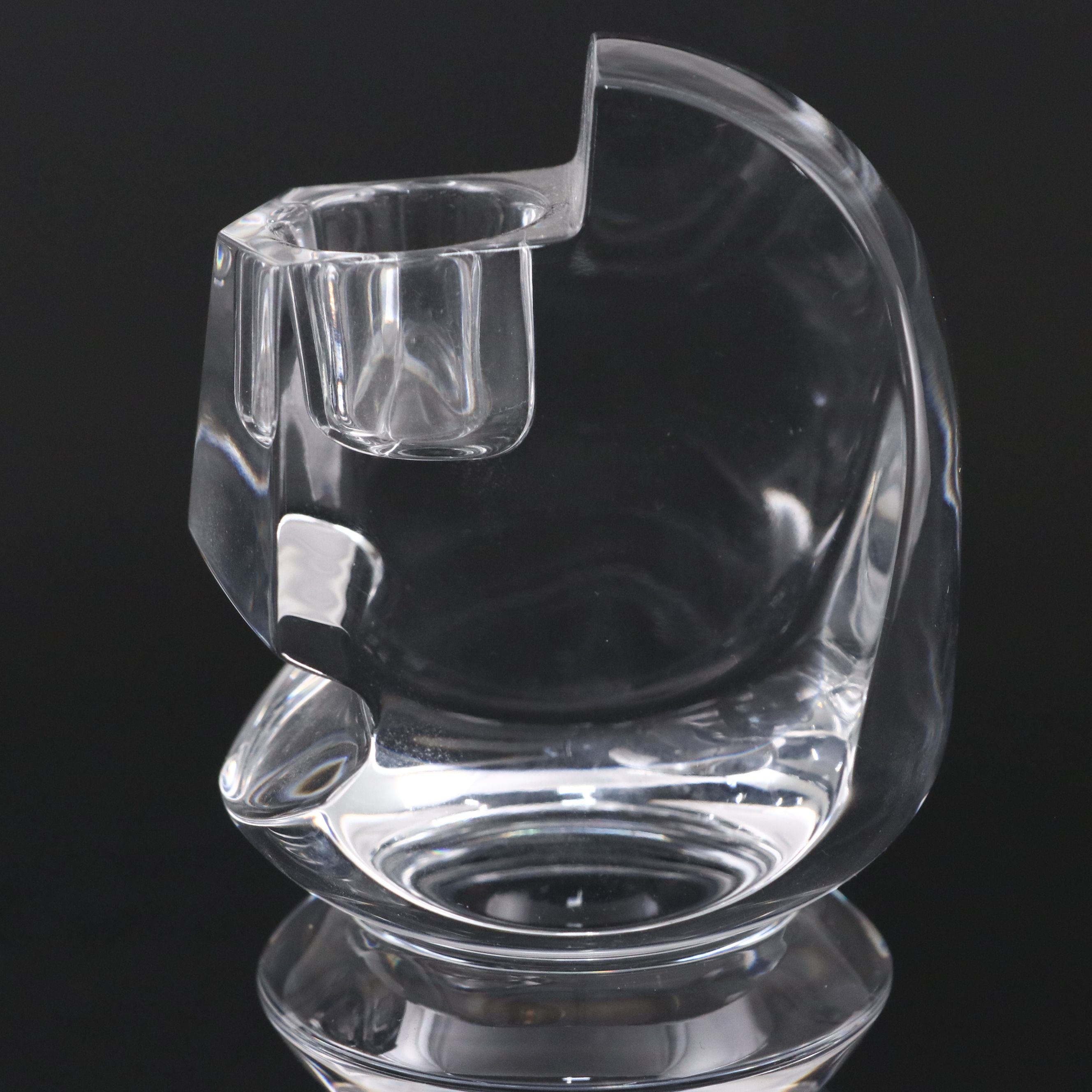 Rogaška Crystal Chess Piece Candlesticks