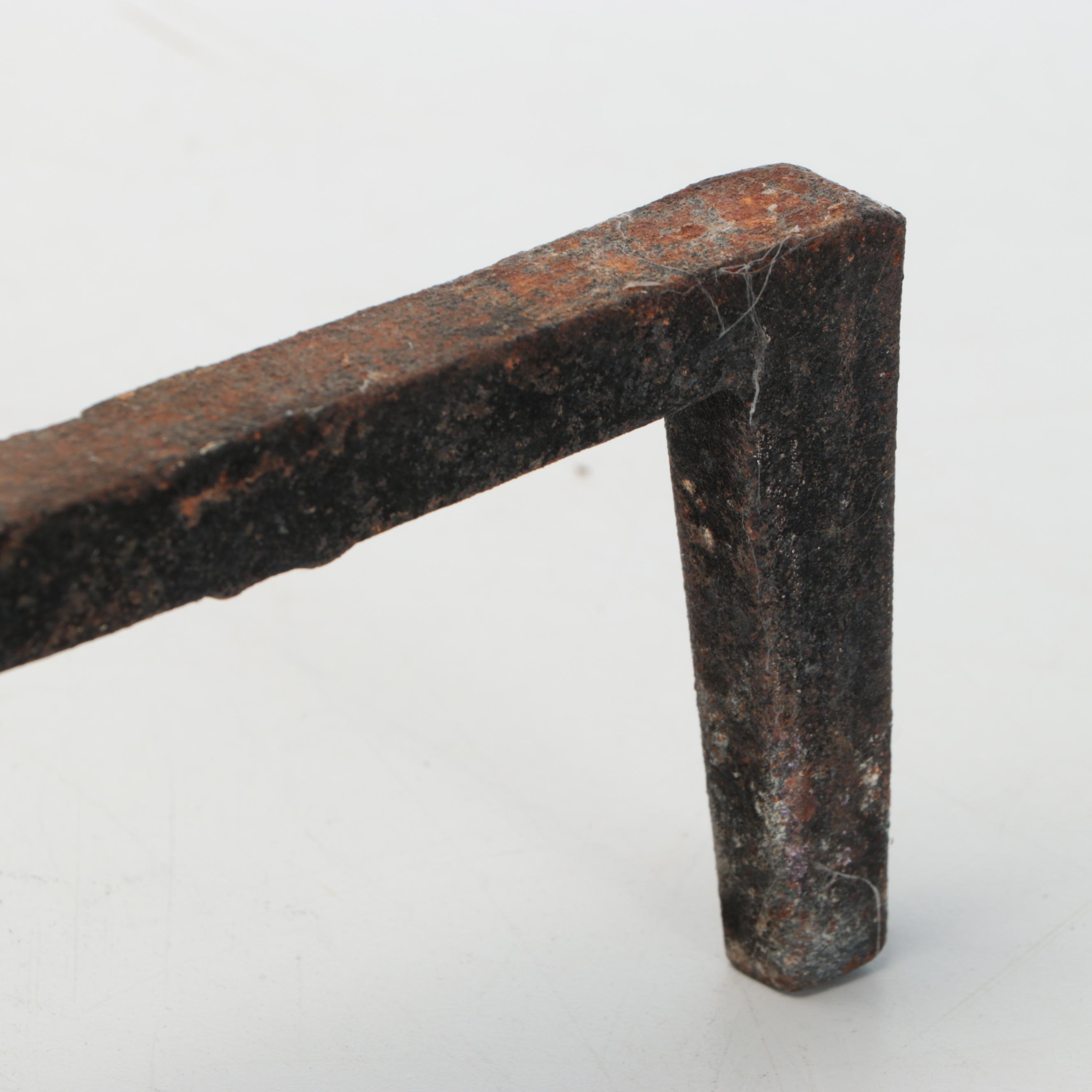 Brass Veneer Andirons