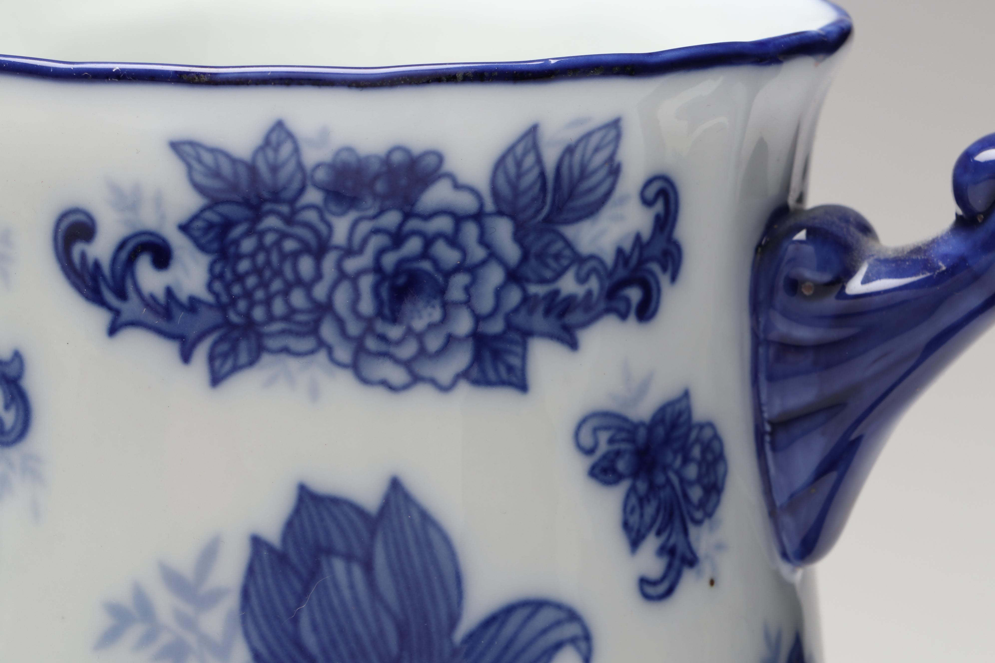 The Bombay Company and Other Blue and White Porcelain Pitchers