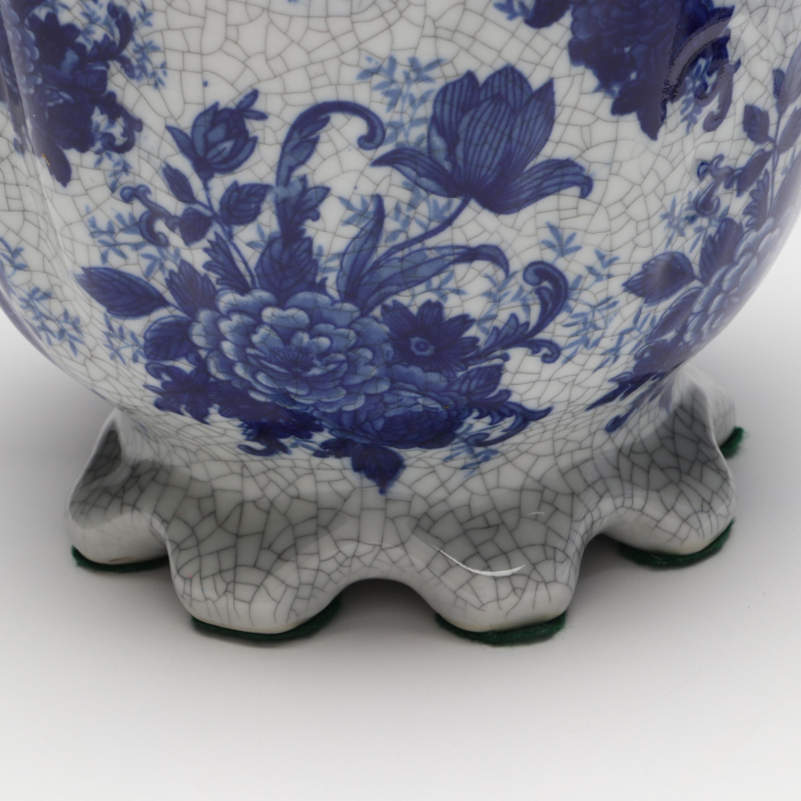 The Bombay Company and Other Blue and White Porcelain Pitchers