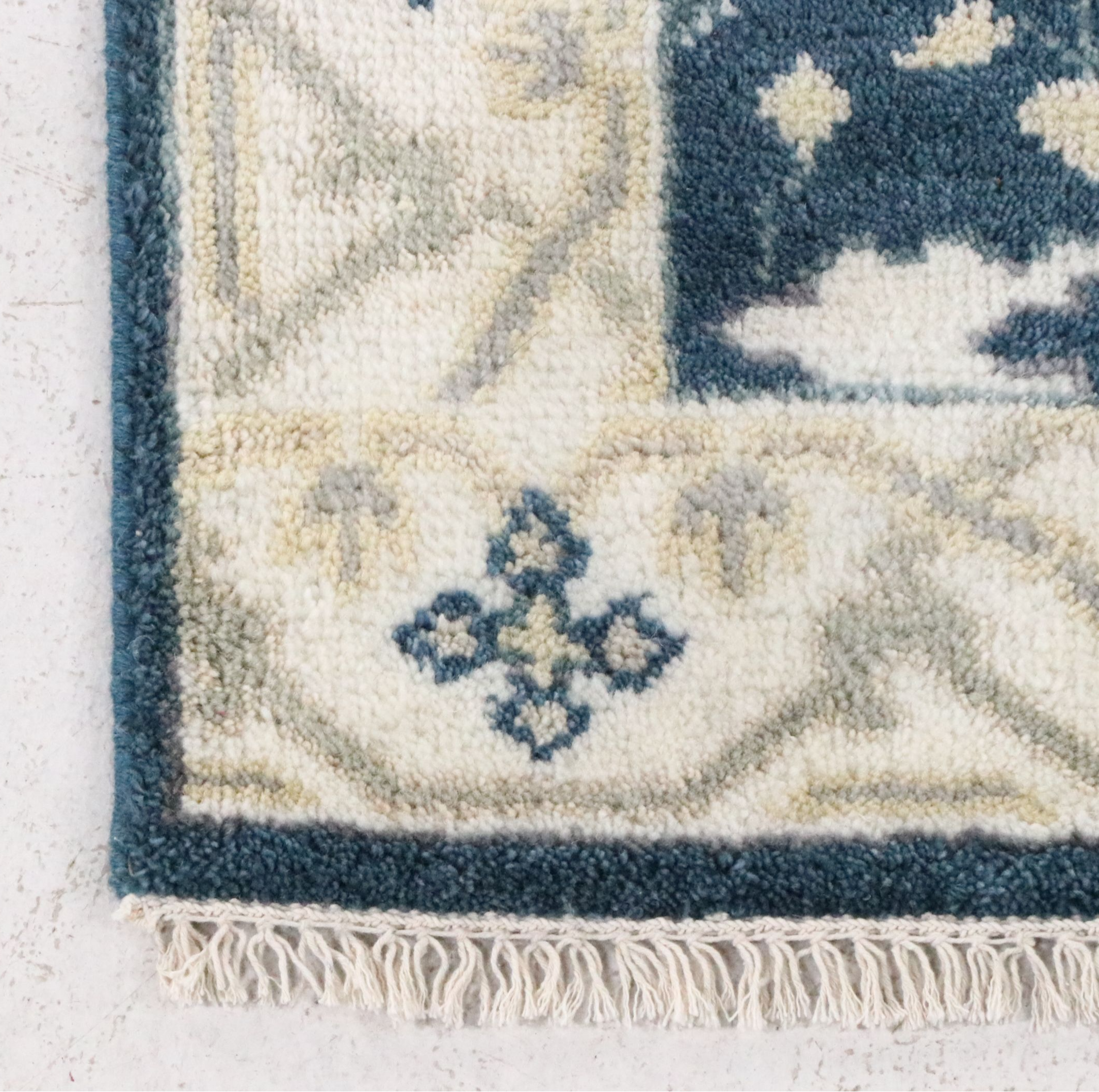 2'7 x 11'8 Hand-Knotted Pakistani Oushak Style Stair or Carpet Runner