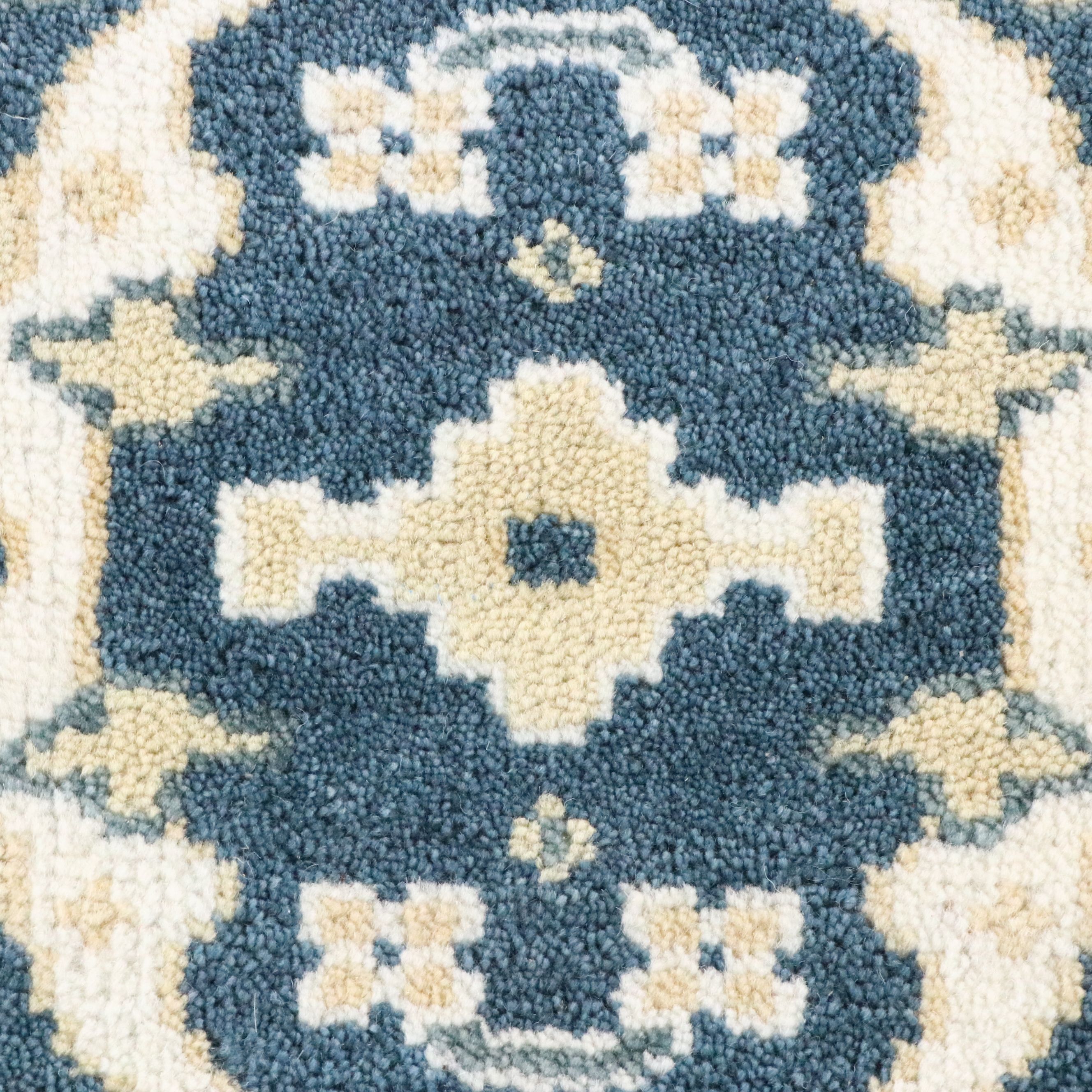 2'7 x 11'8 Hand-Knotted Pakistani Oushak Style Stair or Carpet Runner