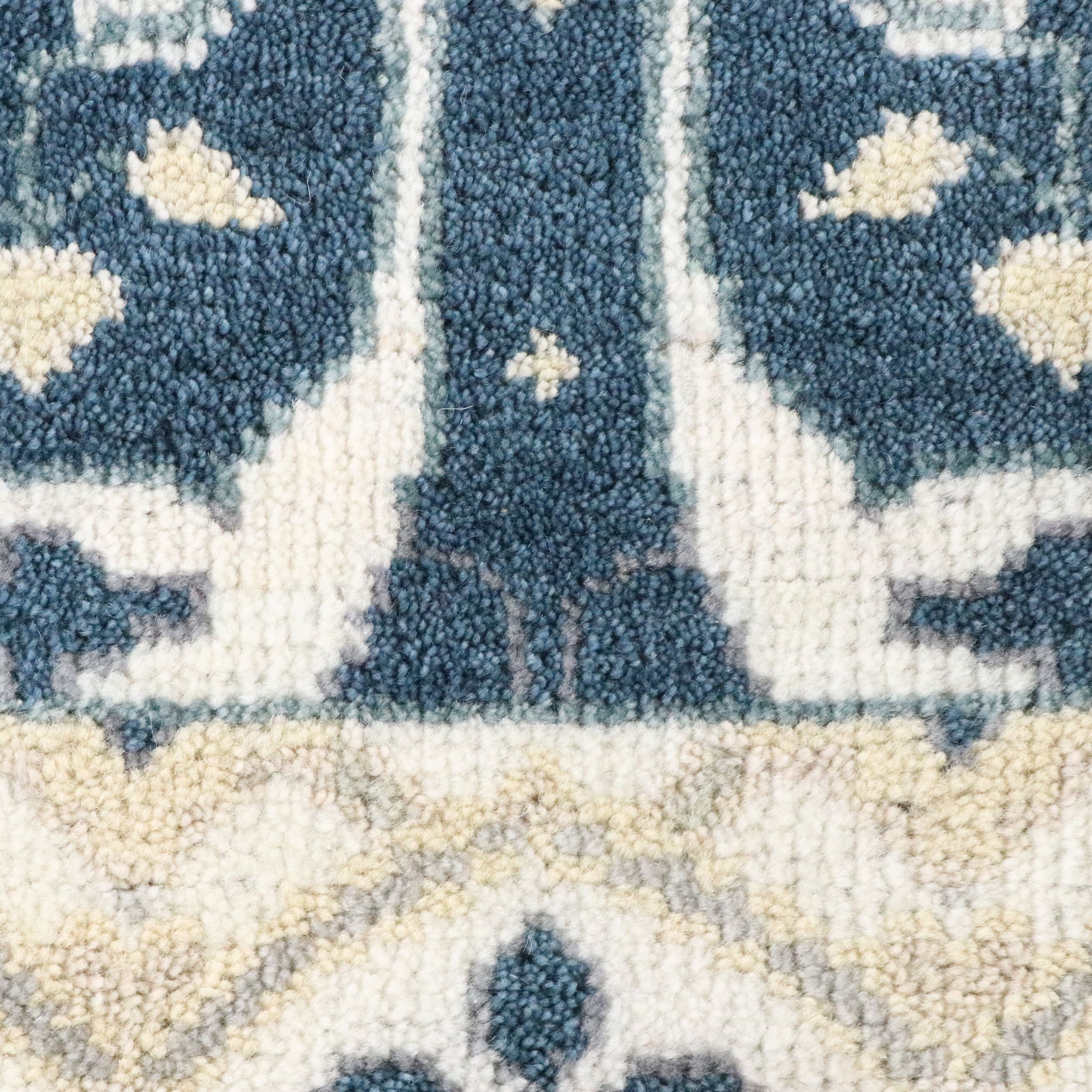 2'7 x 11'8 Hand-Knotted Pakistani Oushak Style Stair or Carpet Runner