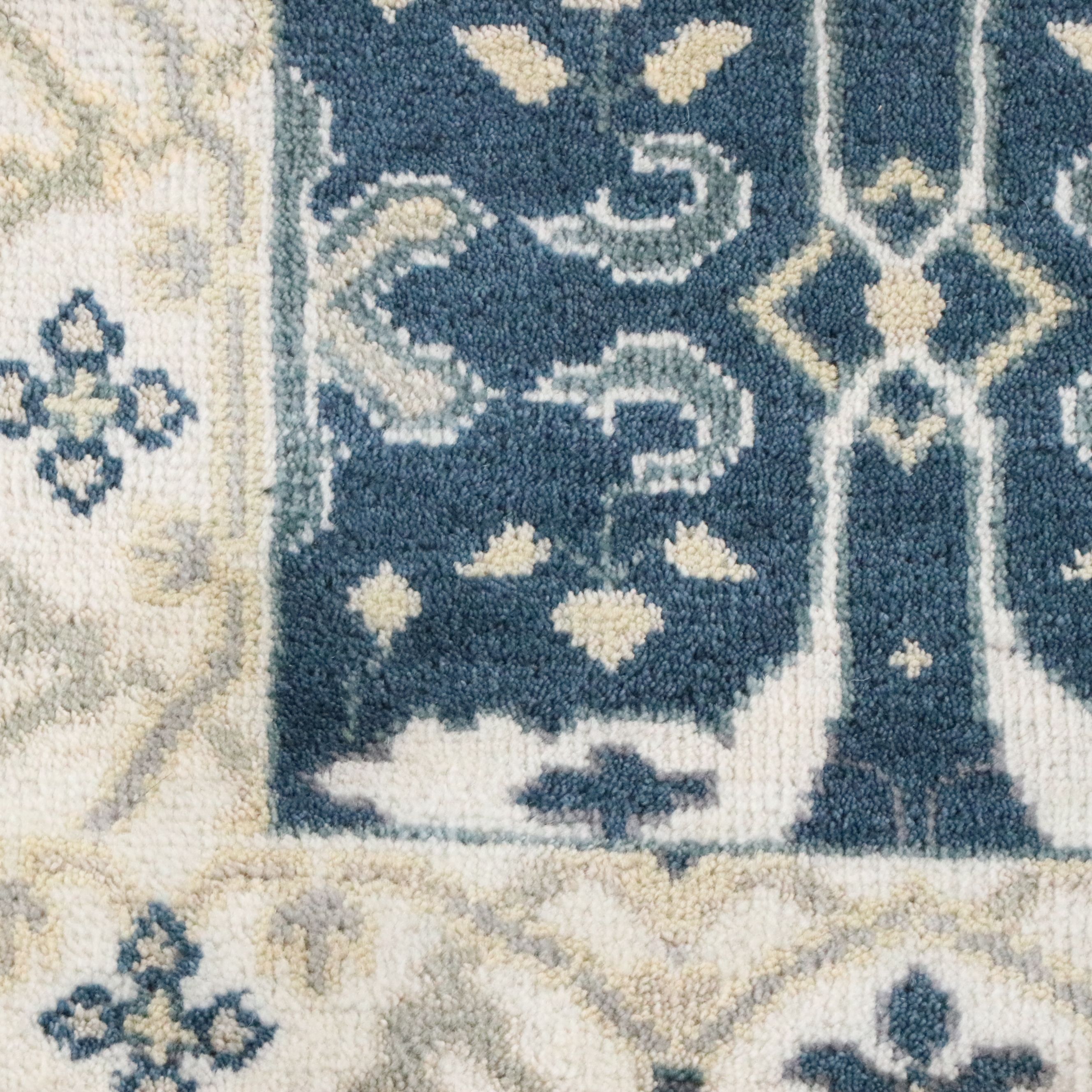 2'7 x 11'8 Hand-Knotted Pakistani Oushak Style Stair or Carpet Runner