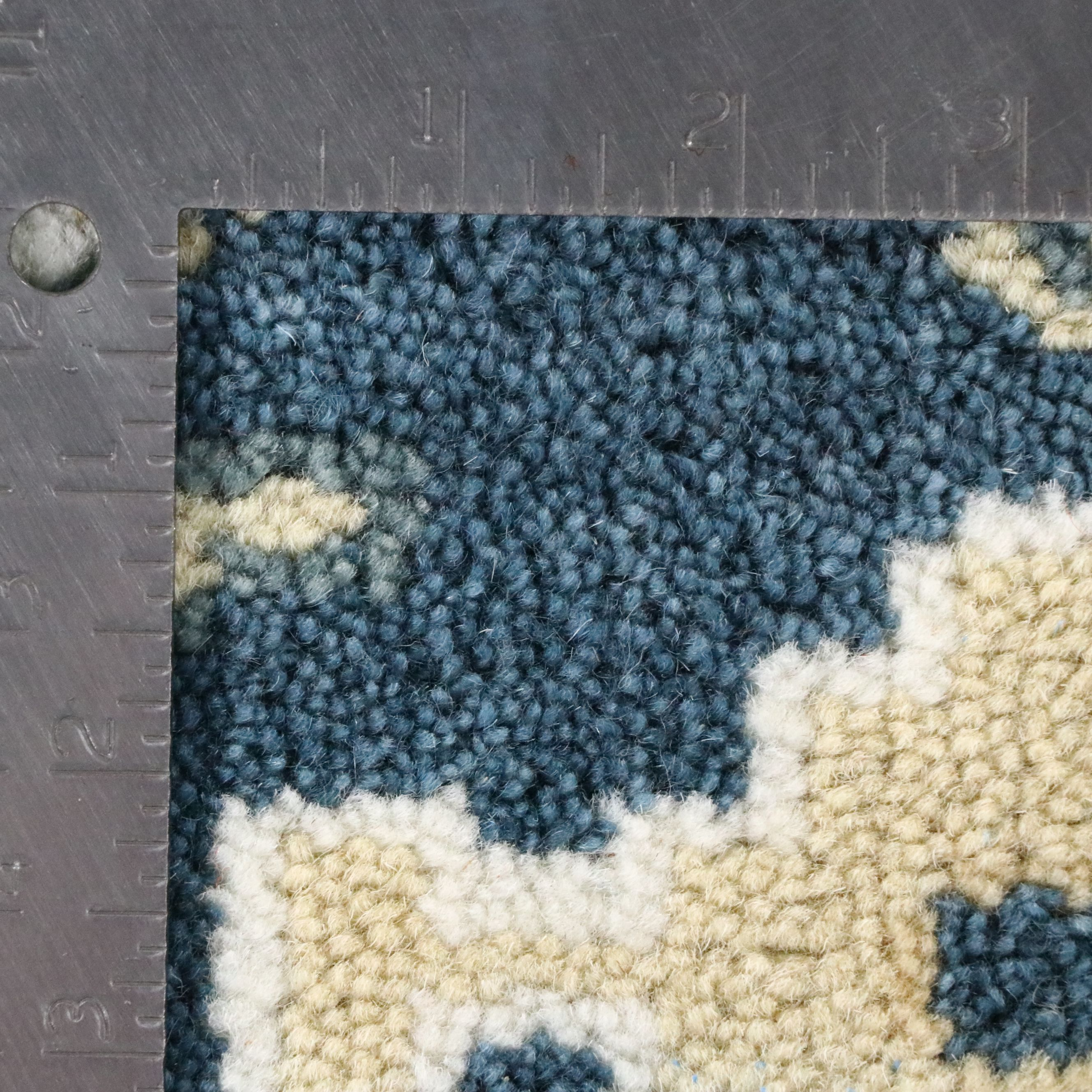 2'7 x 11'8 Hand-Knotted Pakistani Oushak Style Stair or Carpet Runner