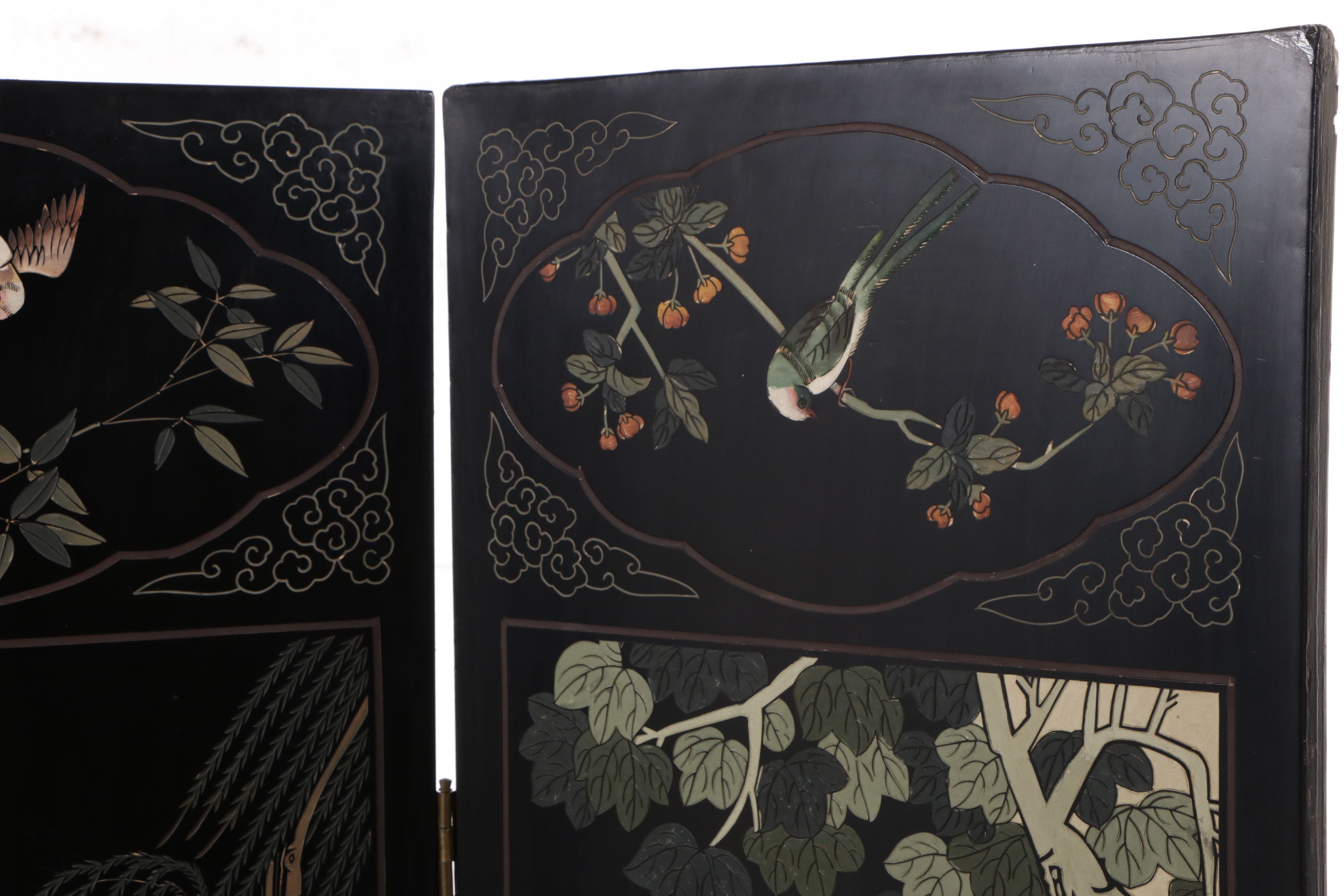 Chinese Lacquered Room Screen