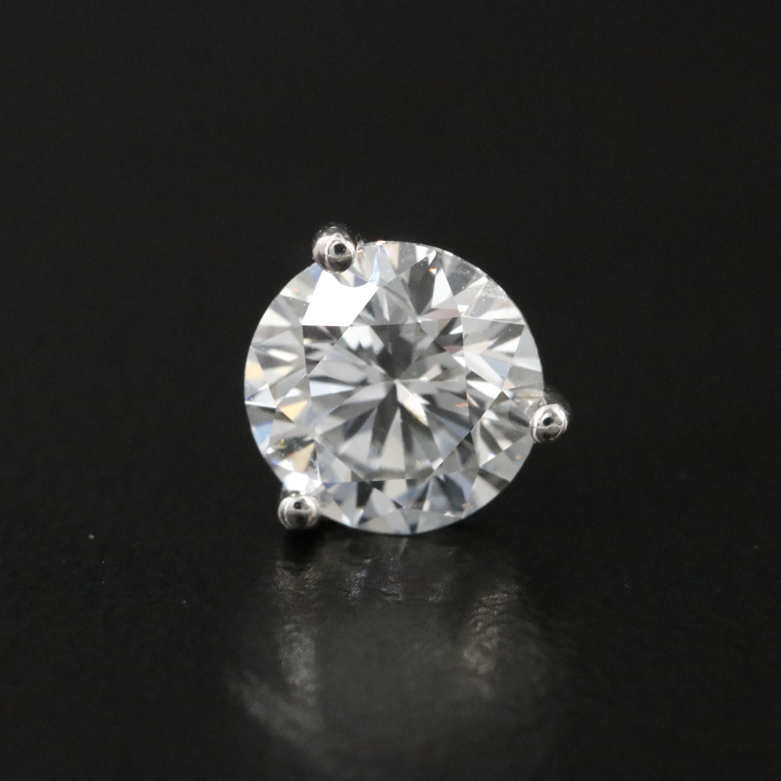 14K 2.00 CTW Lab Grown Diamond Martini Stud Earrings