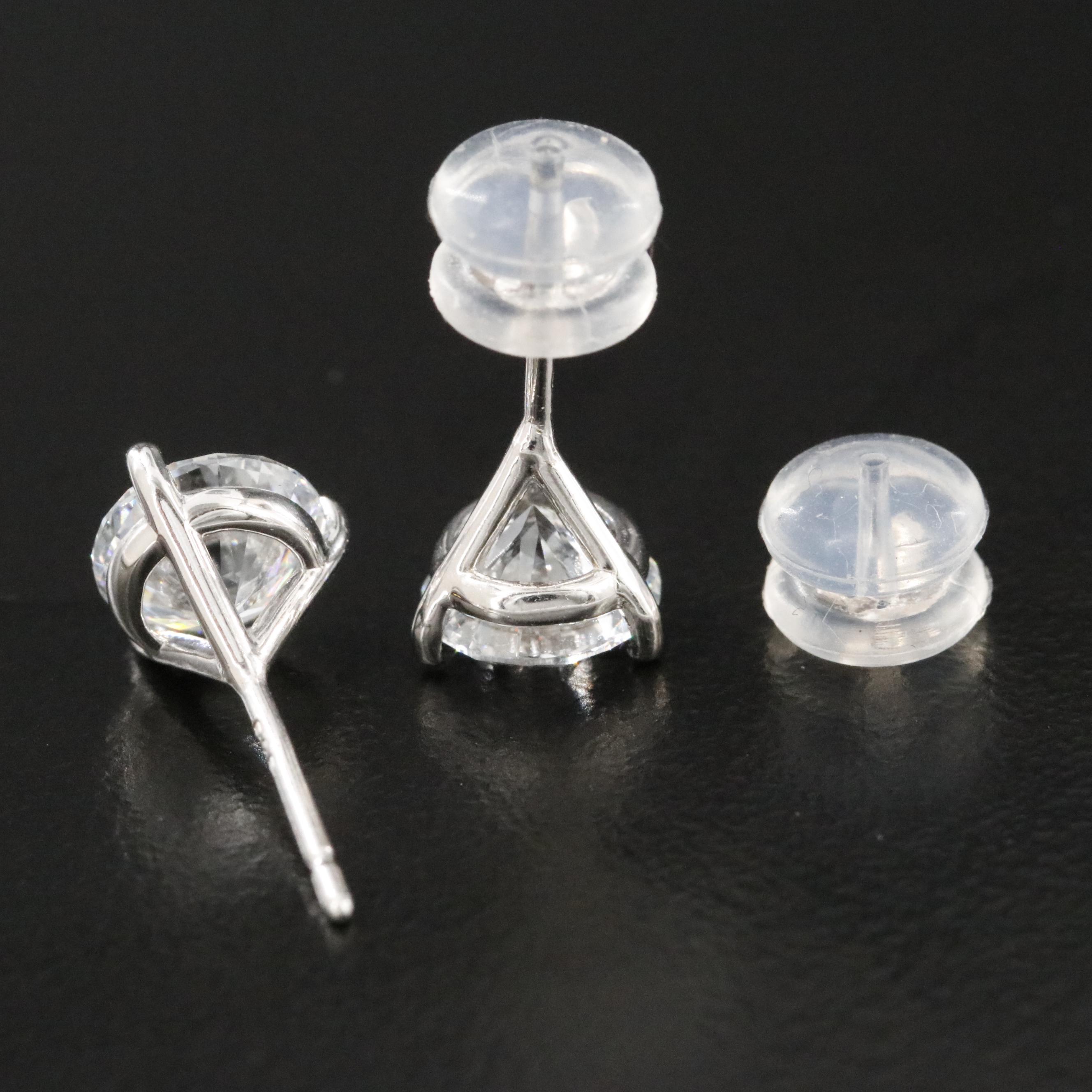 14K 2.00 CTW Lab Grown Diamond Martini Stud Earrings