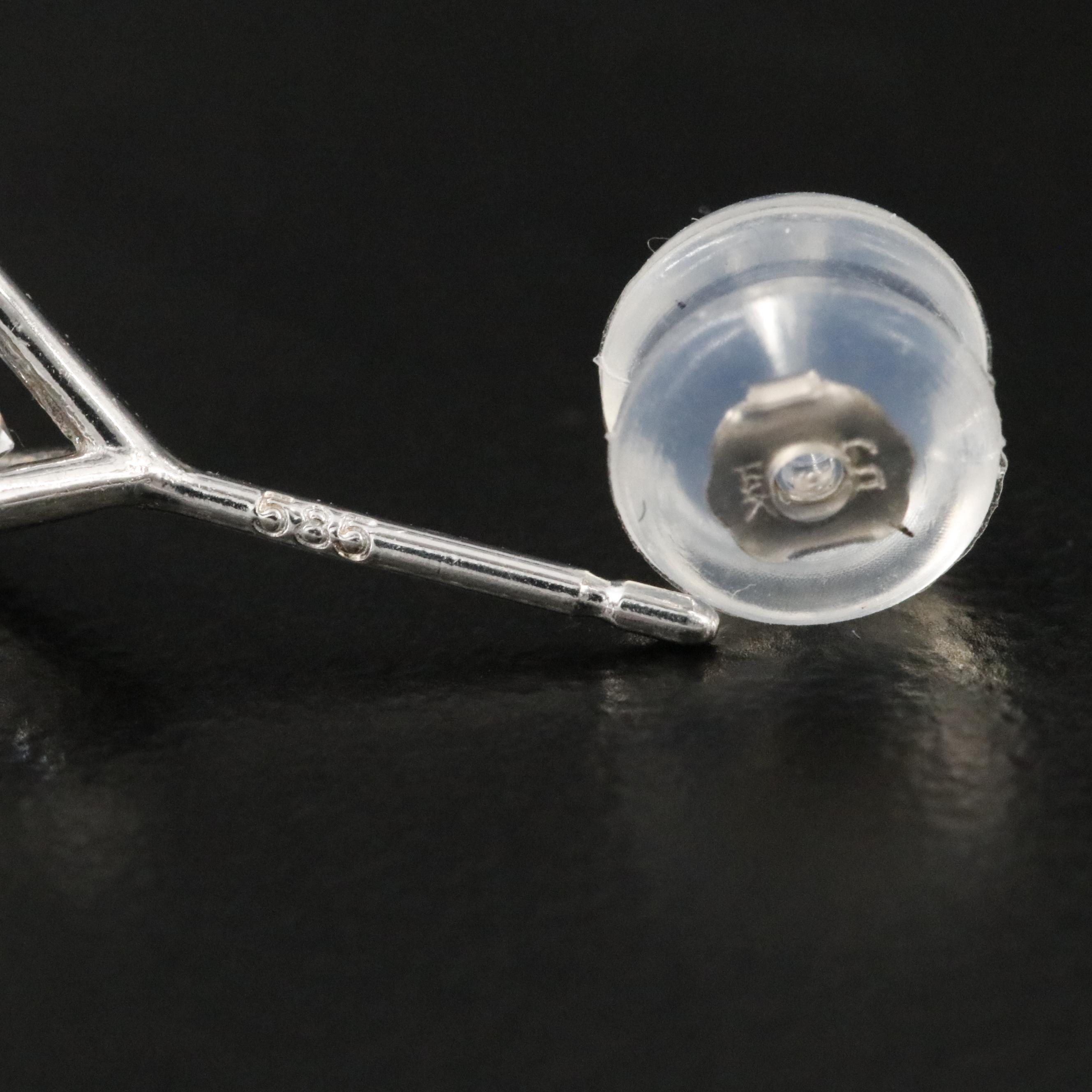 14K 2.00 CTW Lab Grown Diamond Martini Stud Earrings