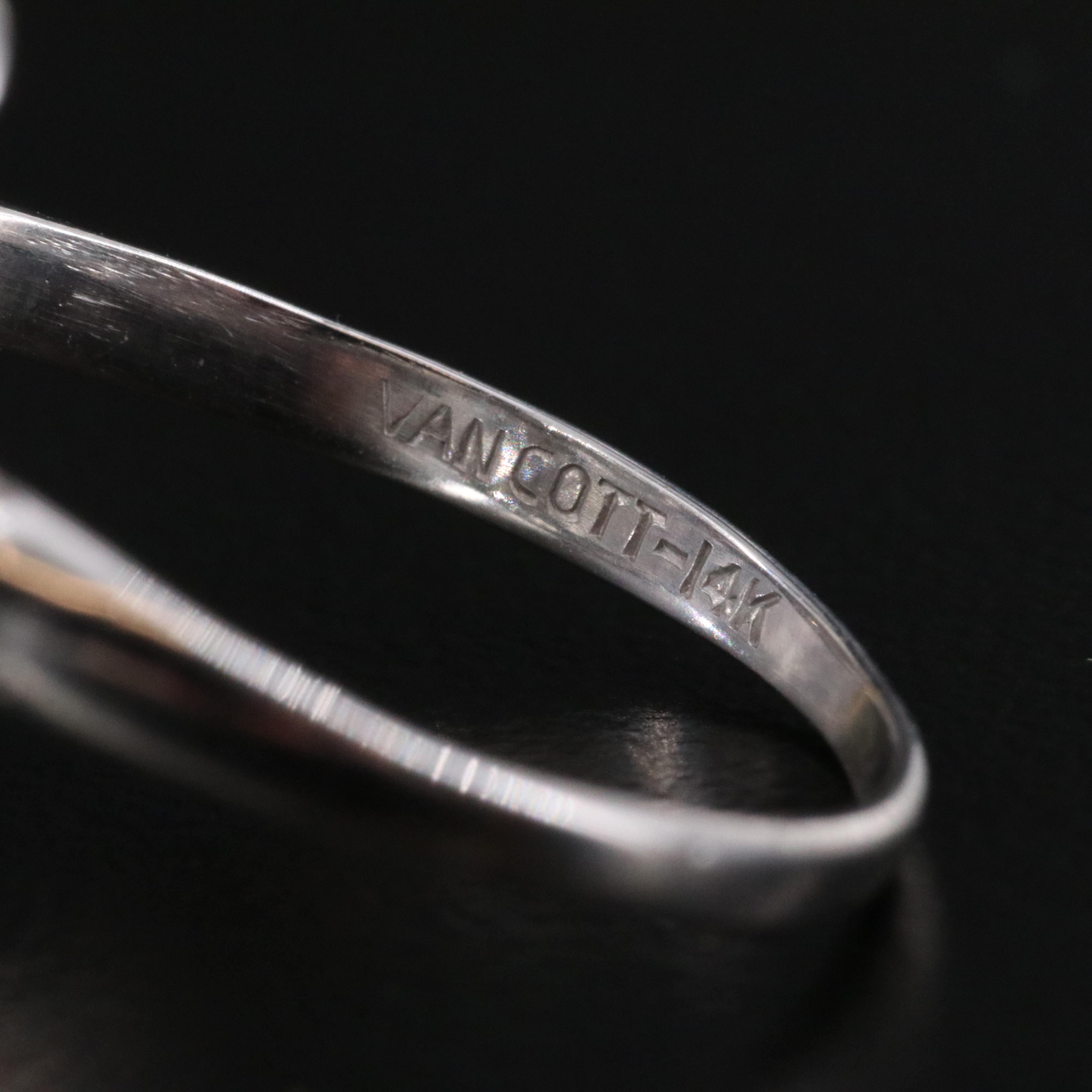 14K 0.10 CT Diamond Filigree Ring