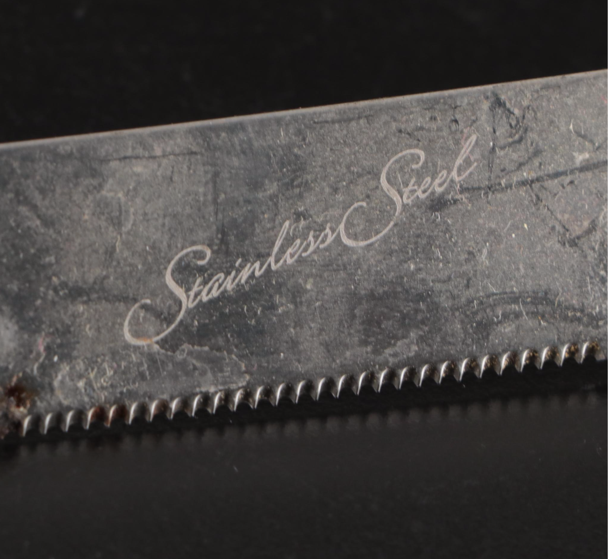 Judaica Sterling Silver Handled Challah Bread Stainless Steel Knife