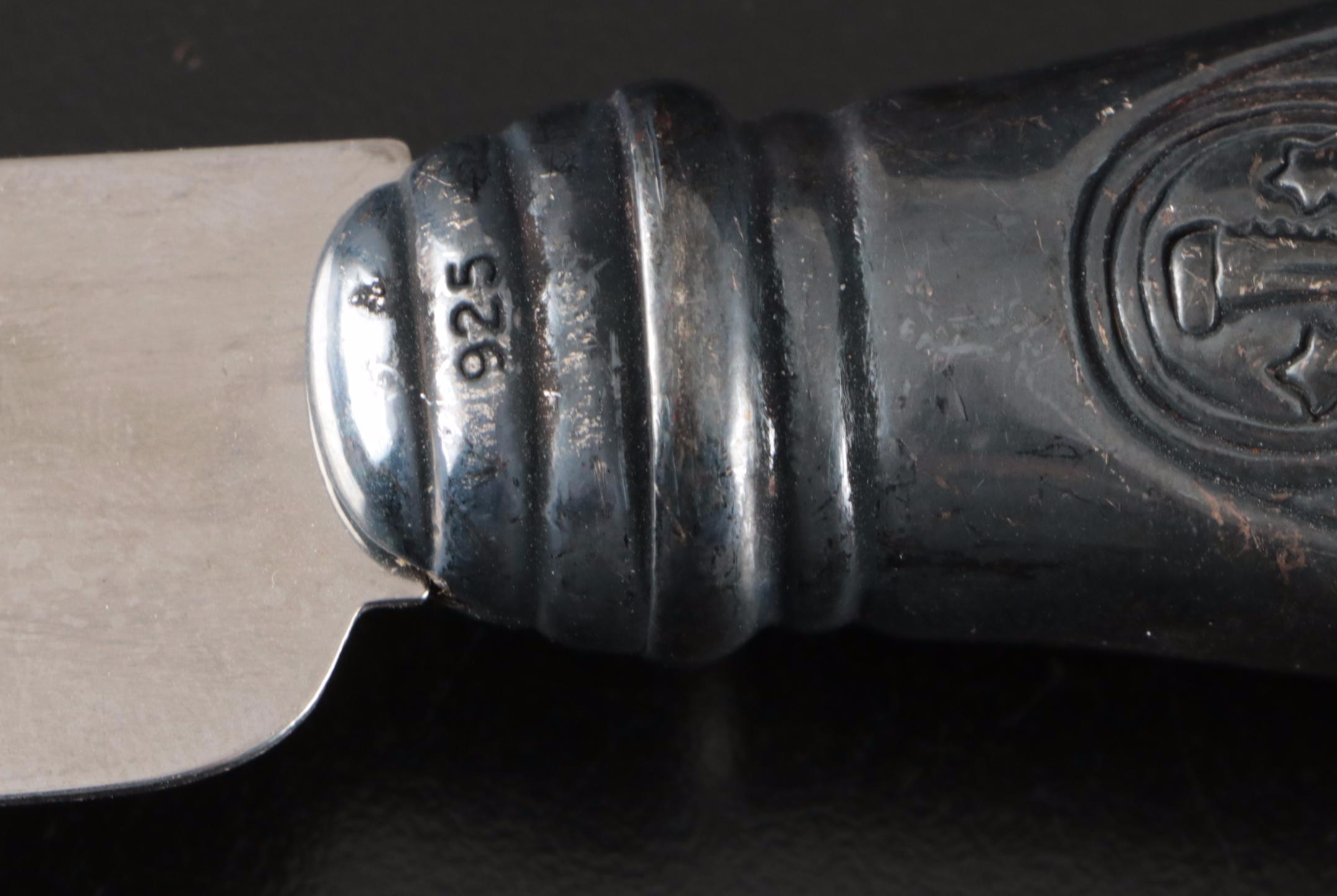 Judaica Sterling Silver Handled Challah Bread Stainless Steel Knife