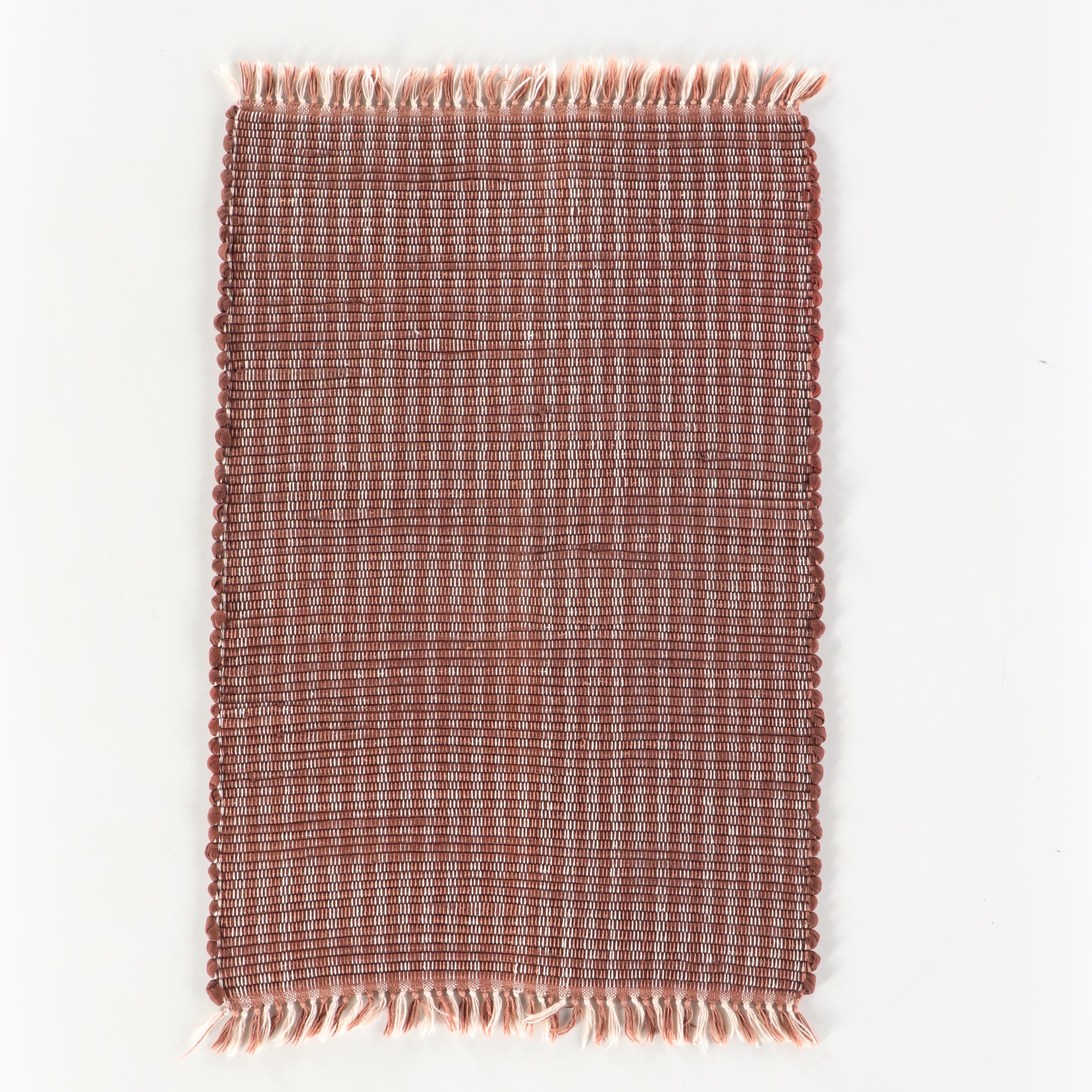 Four Handwoven Chindi Accent Rugs