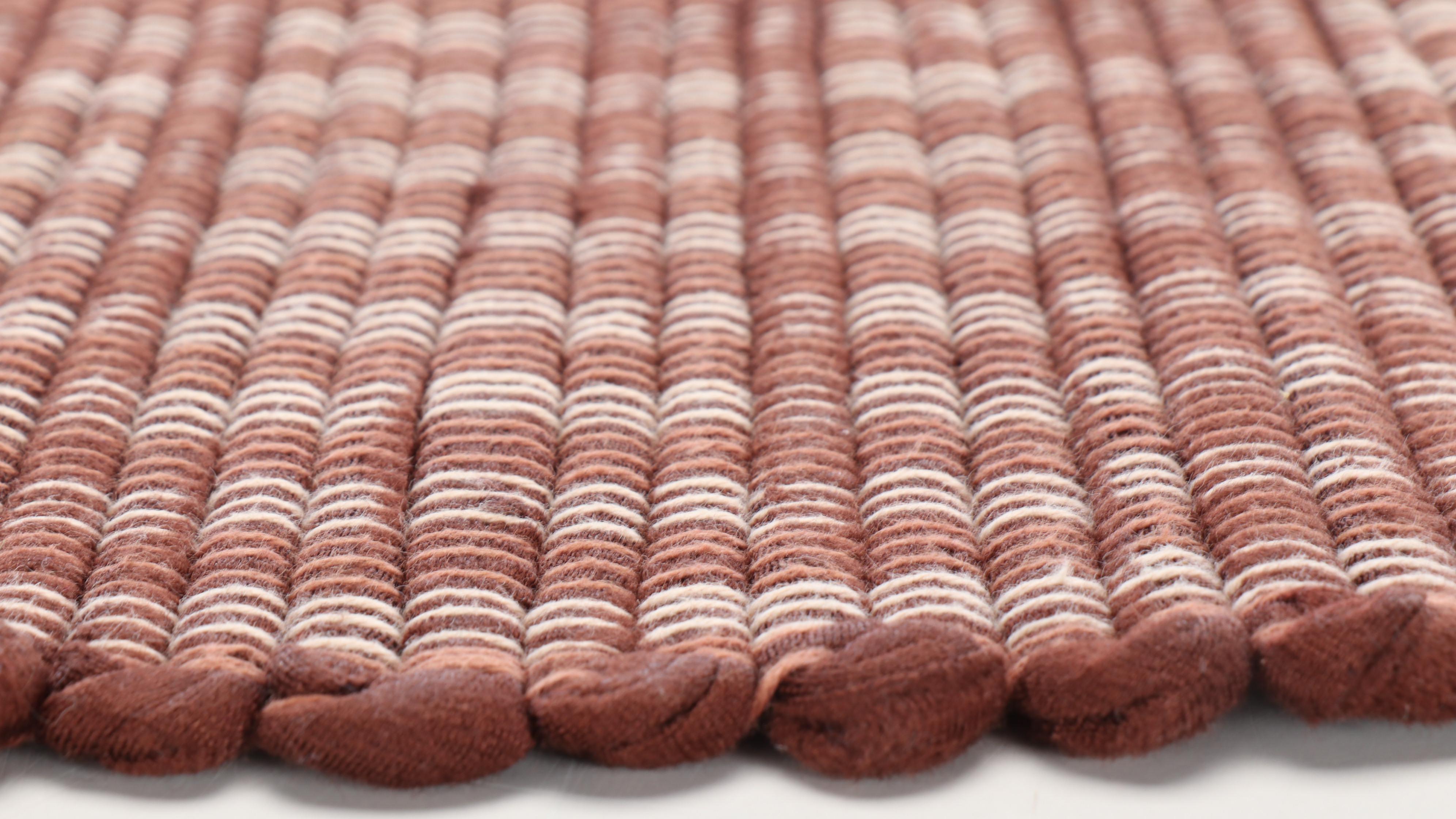 Four Handwoven Chindi Accent Rugs