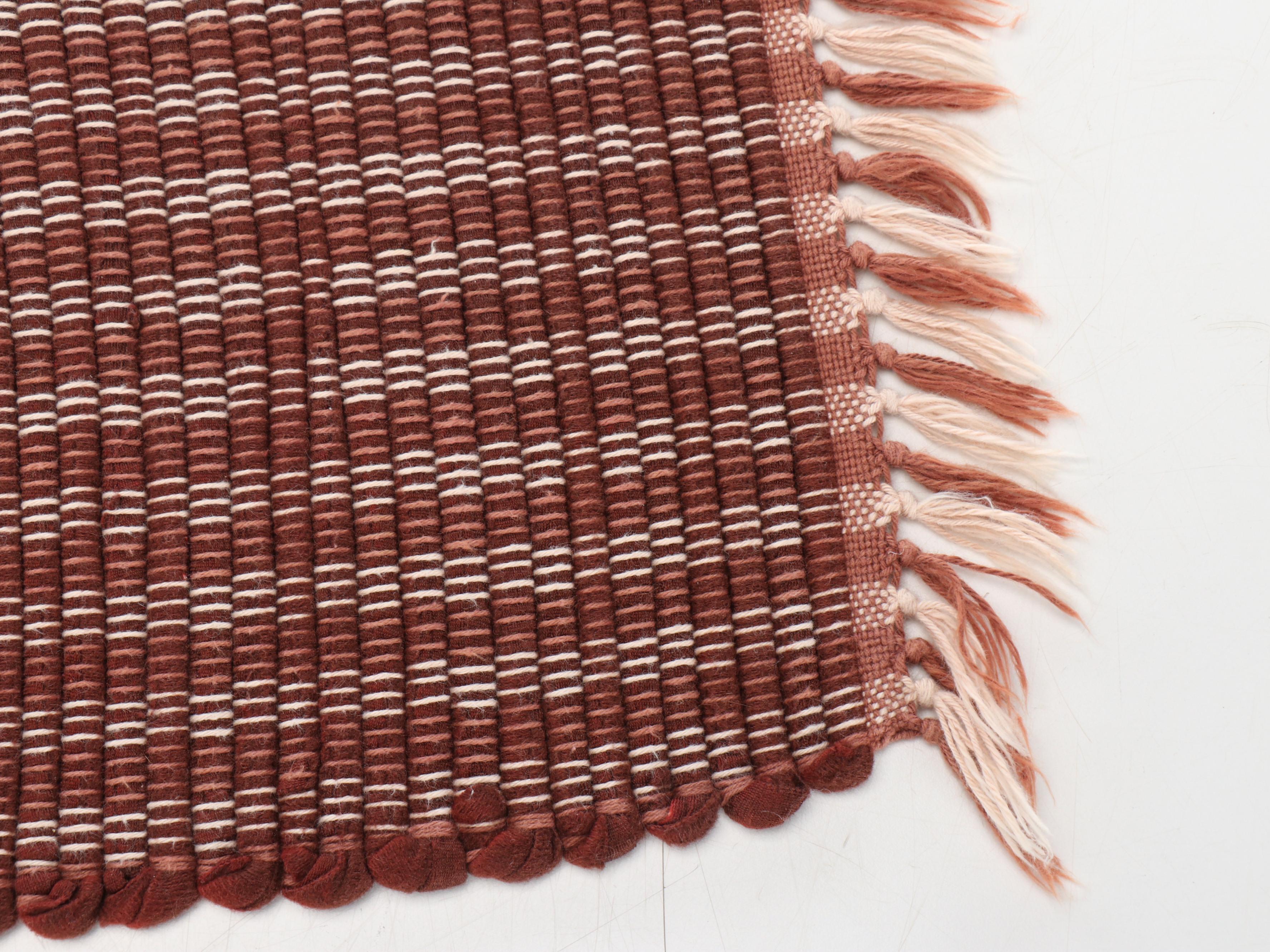 Four Handwoven Chindi Accent Rugs