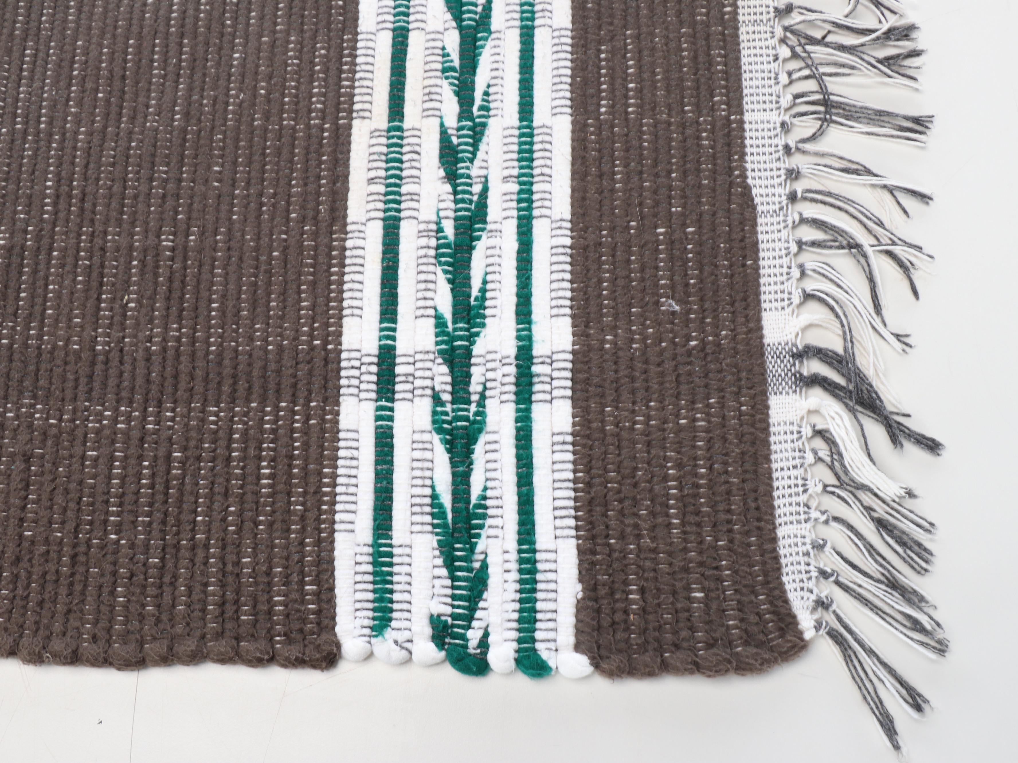 Four Handwoven Chindi Accent Rugs