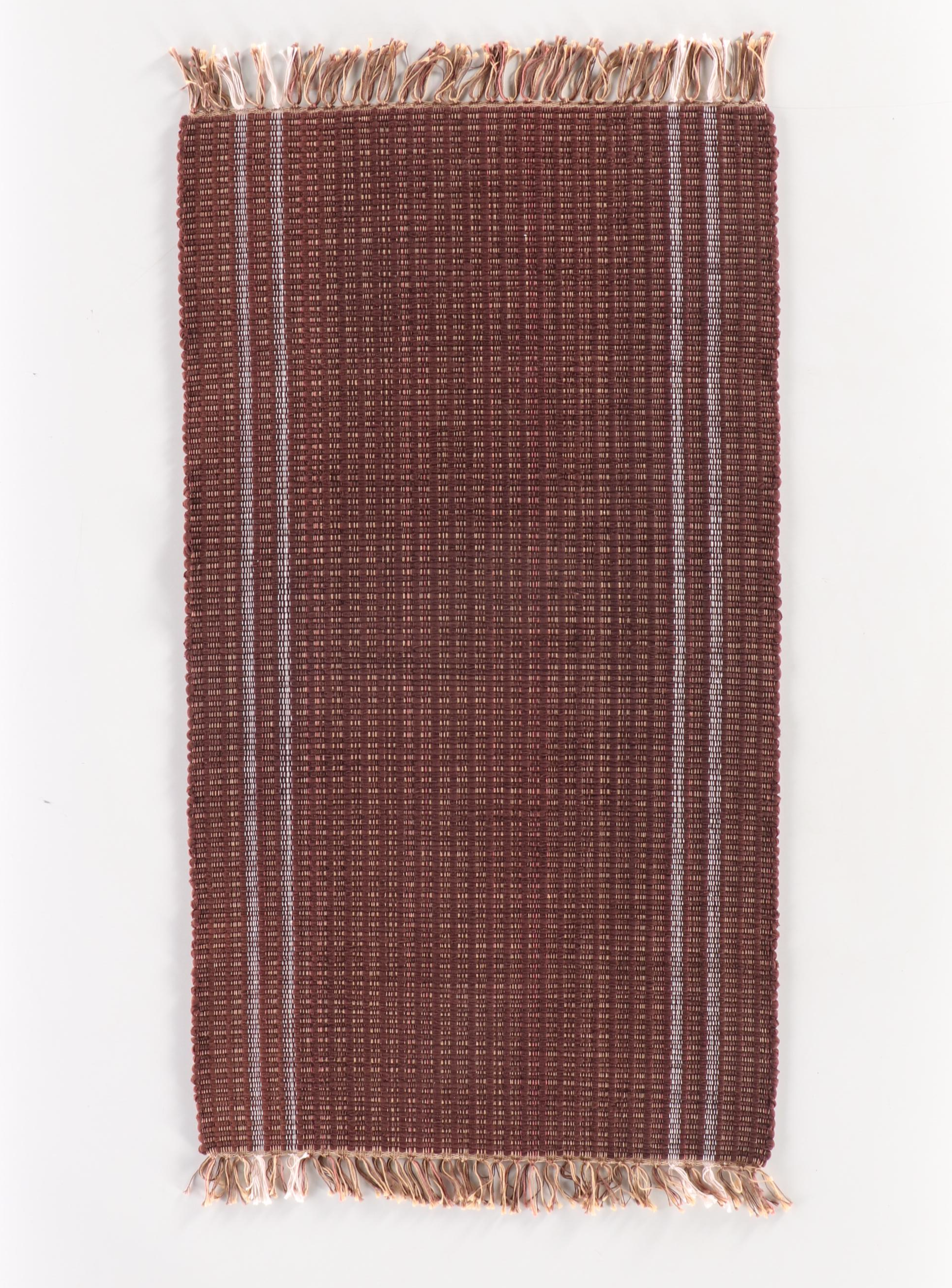 Four Handwoven Chindi Accent Rugs