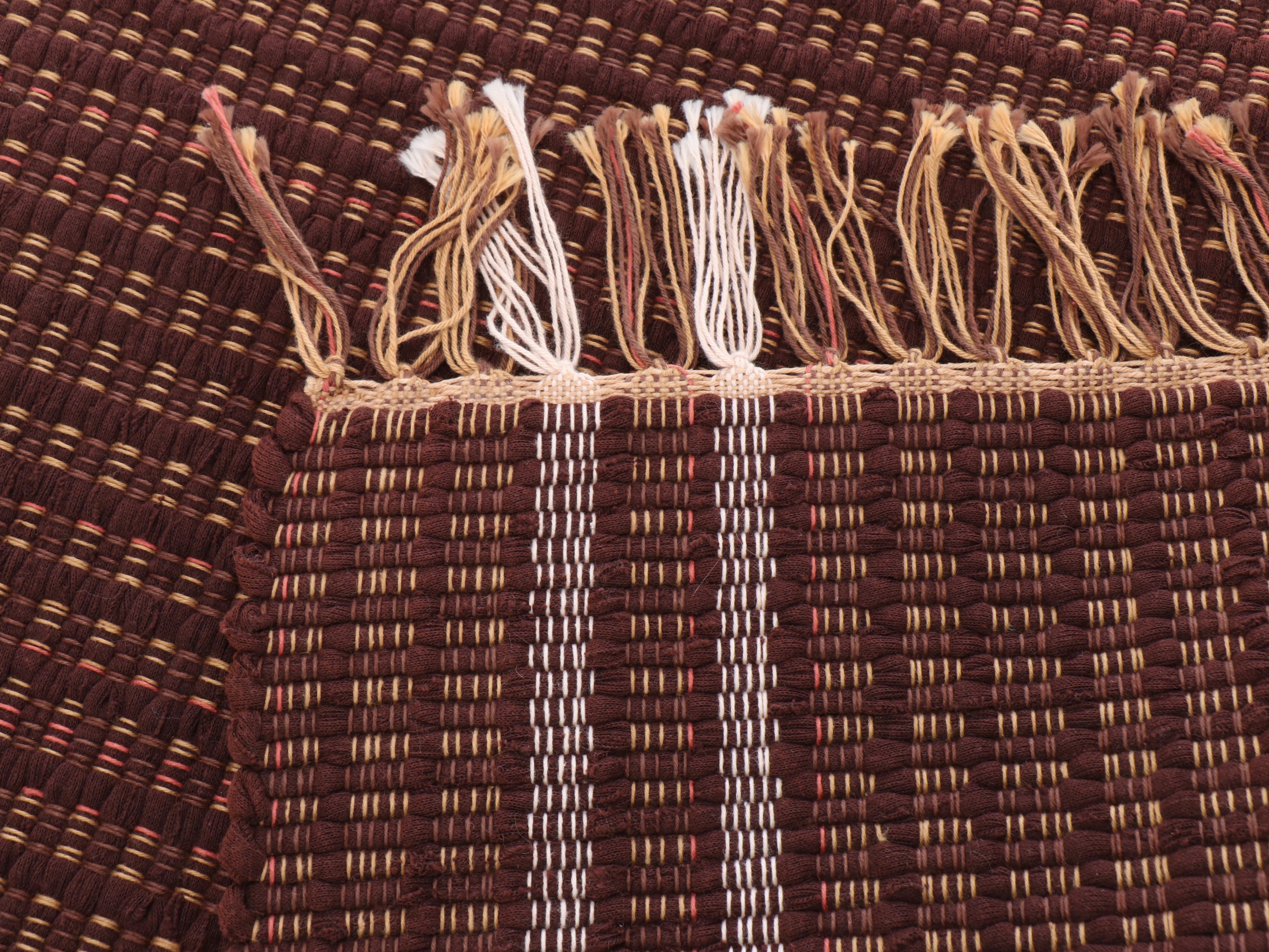 Four Handwoven Chindi Accent Rugs