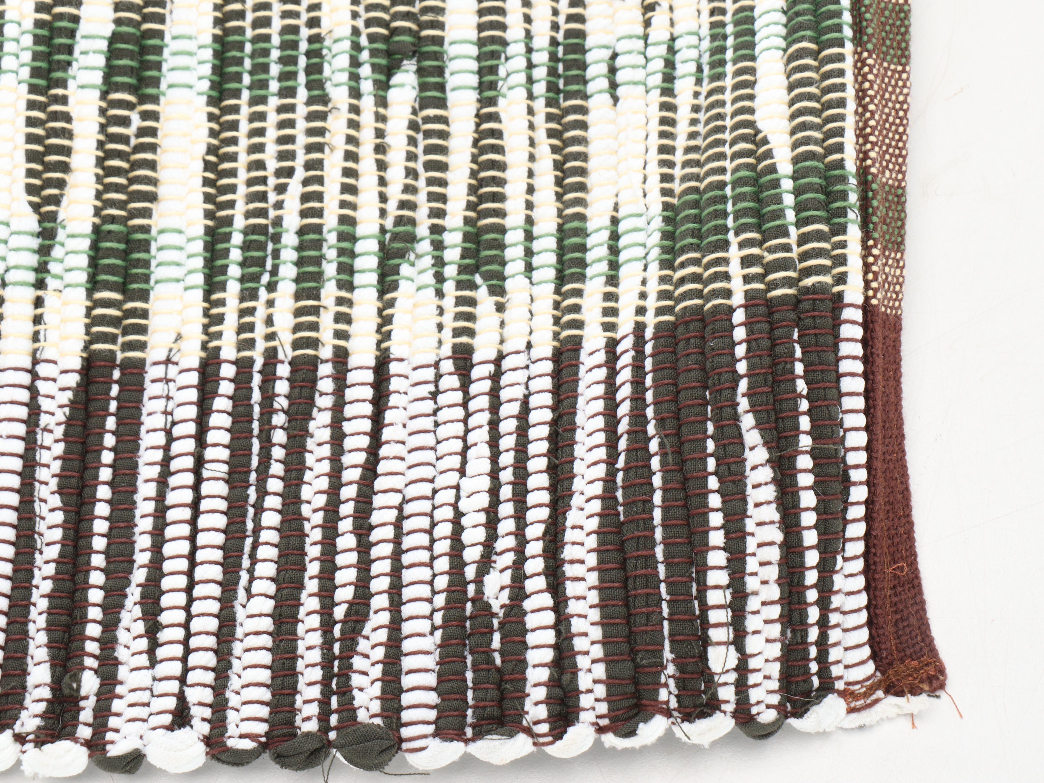 Four Handwoven Chindi Accent Rugs