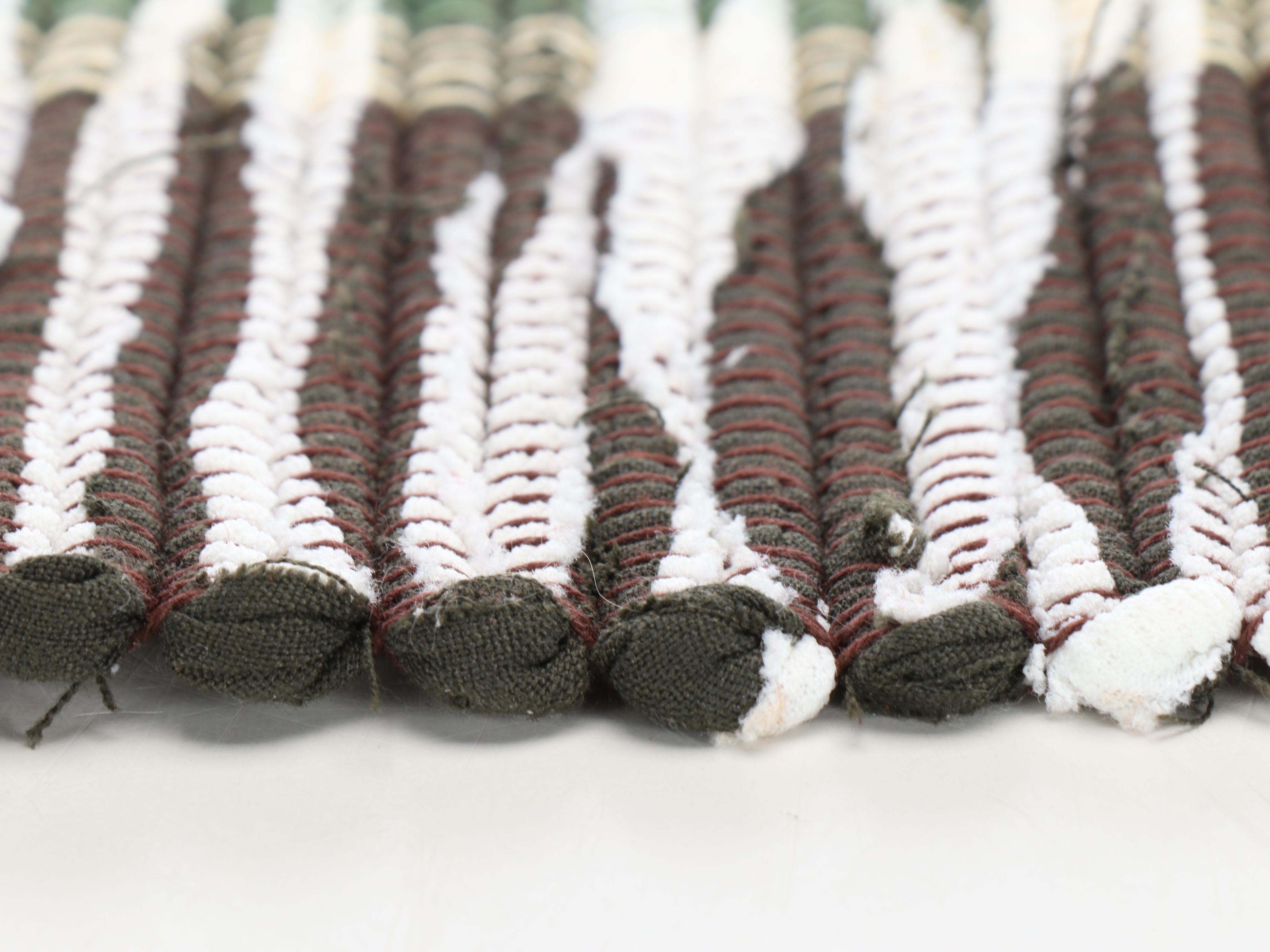 Four Handwoven Chindi Accent Rugs