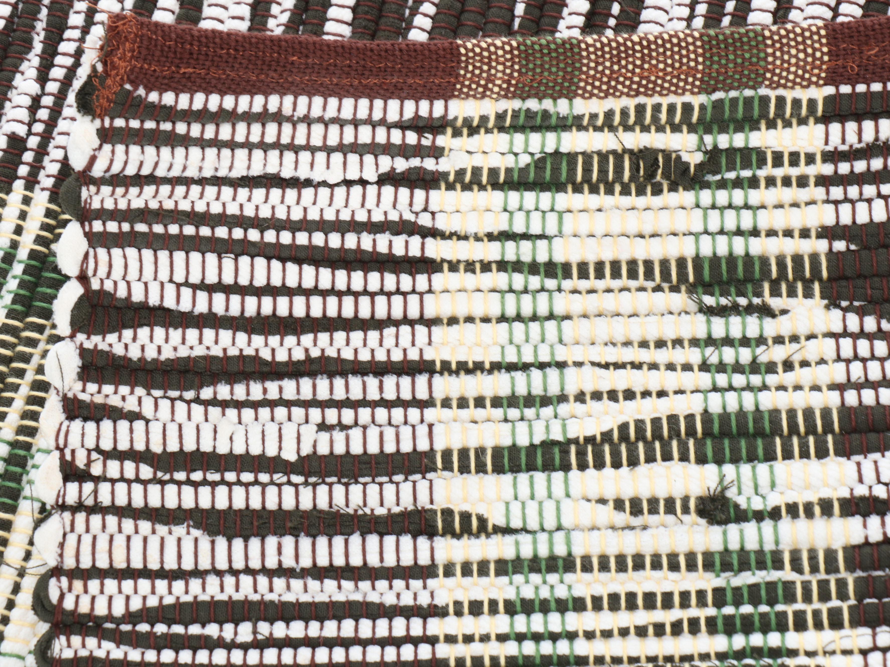 Four Handwoven Chindi Accent Rugs