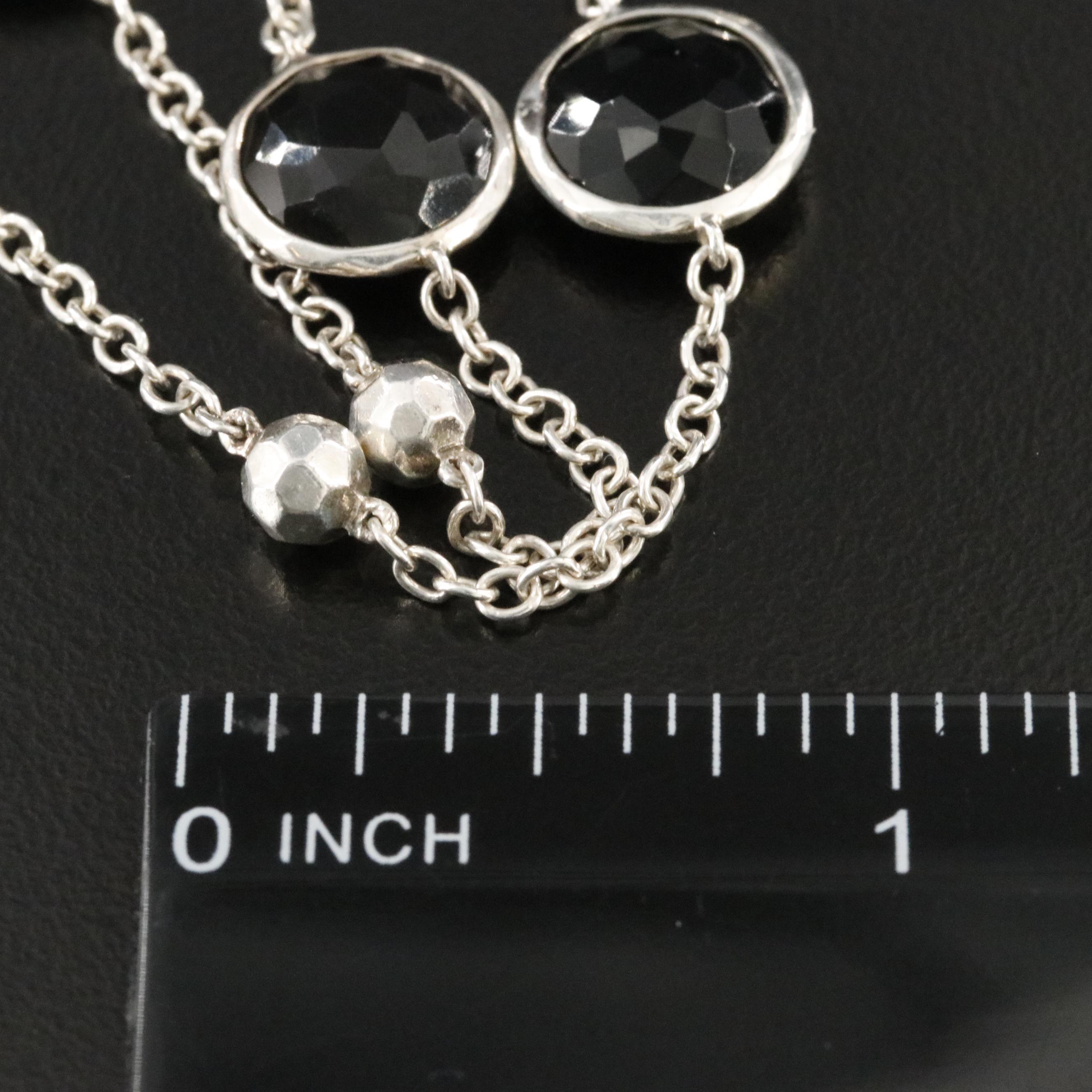 Ippolita "Rock Candy" Sterling Black Onyx Station Necklace