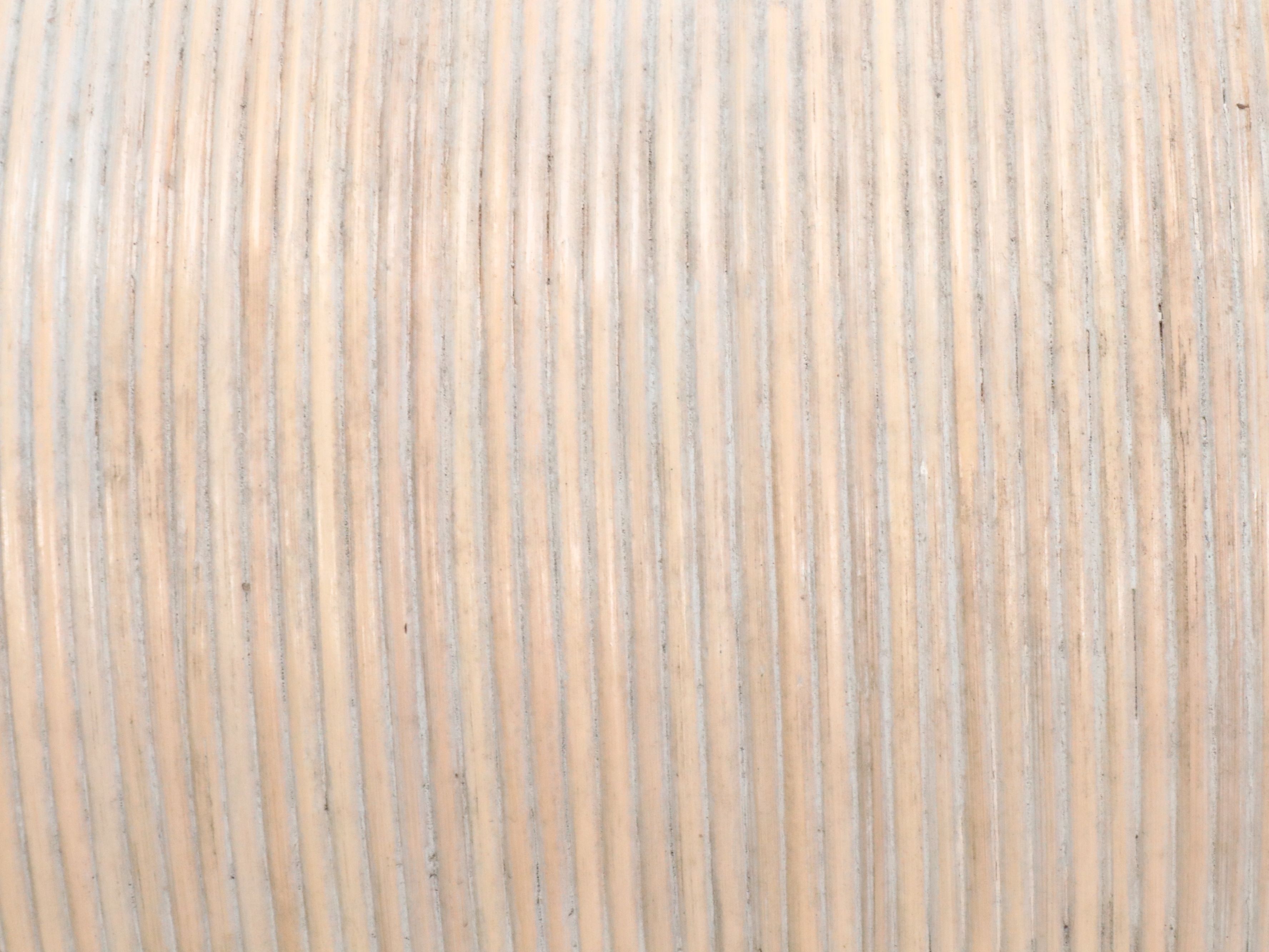 Modern Sculptural Split Reed Chaise Lounge