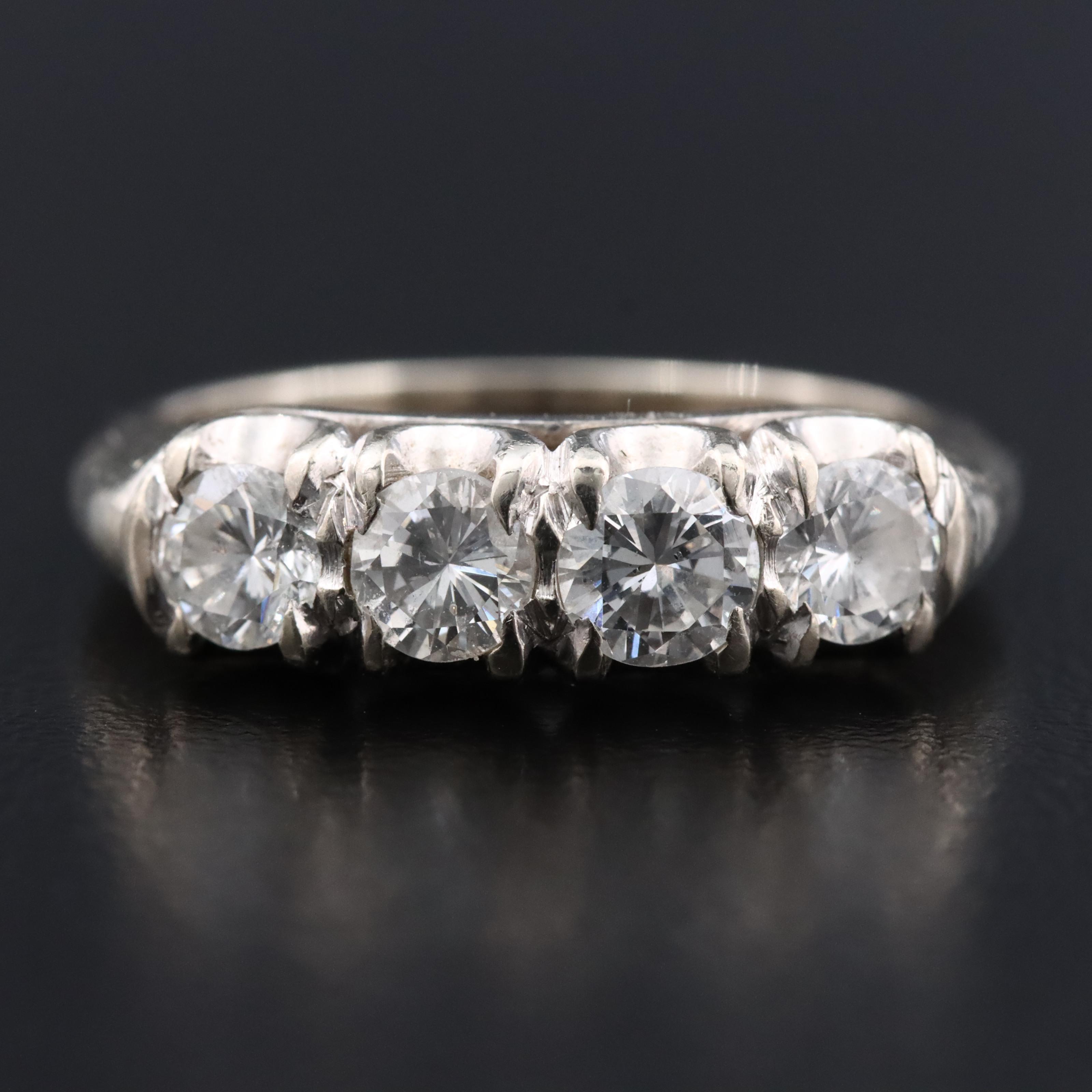 14K 0.97 CTW Diamond Ring