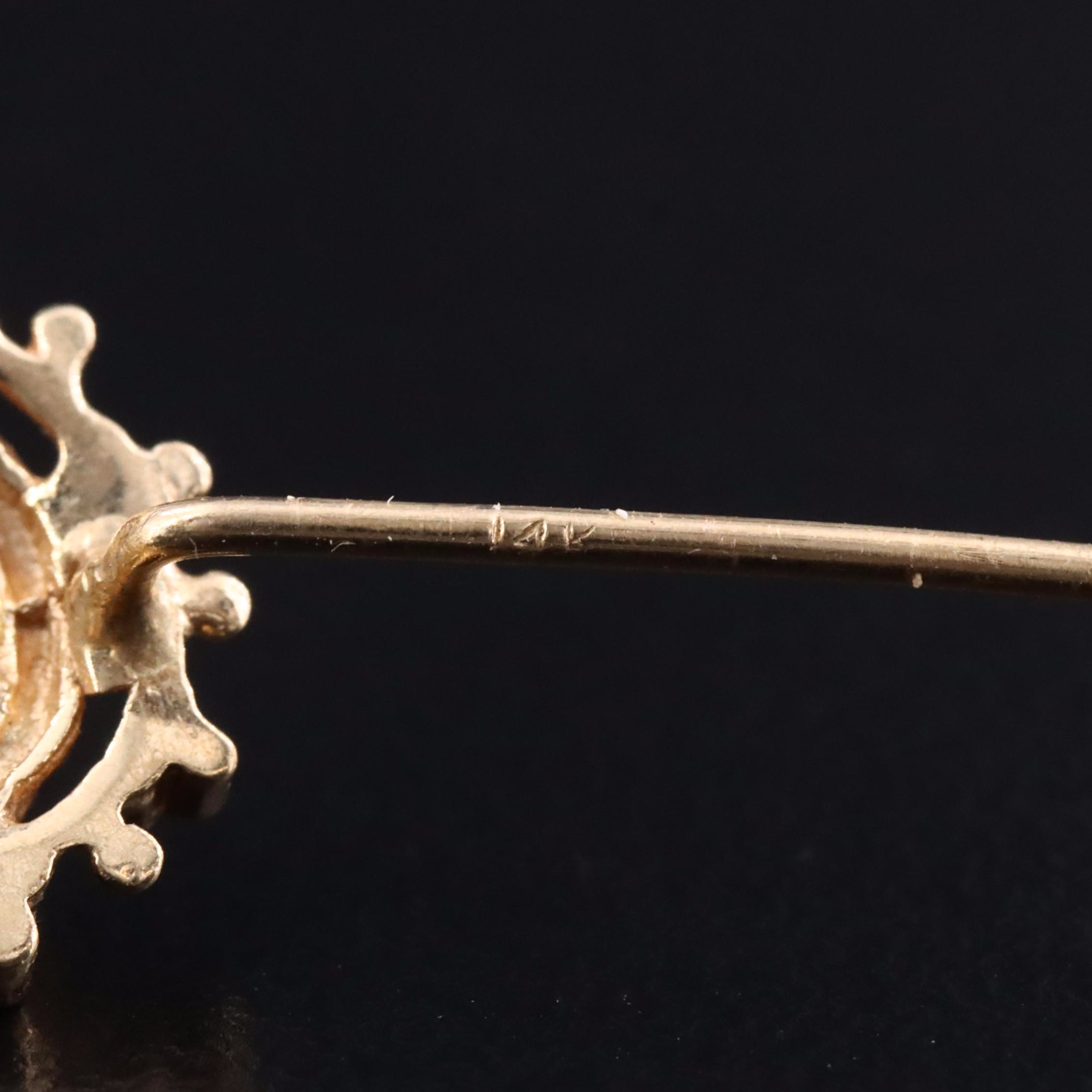 14K Pearl Stickpin