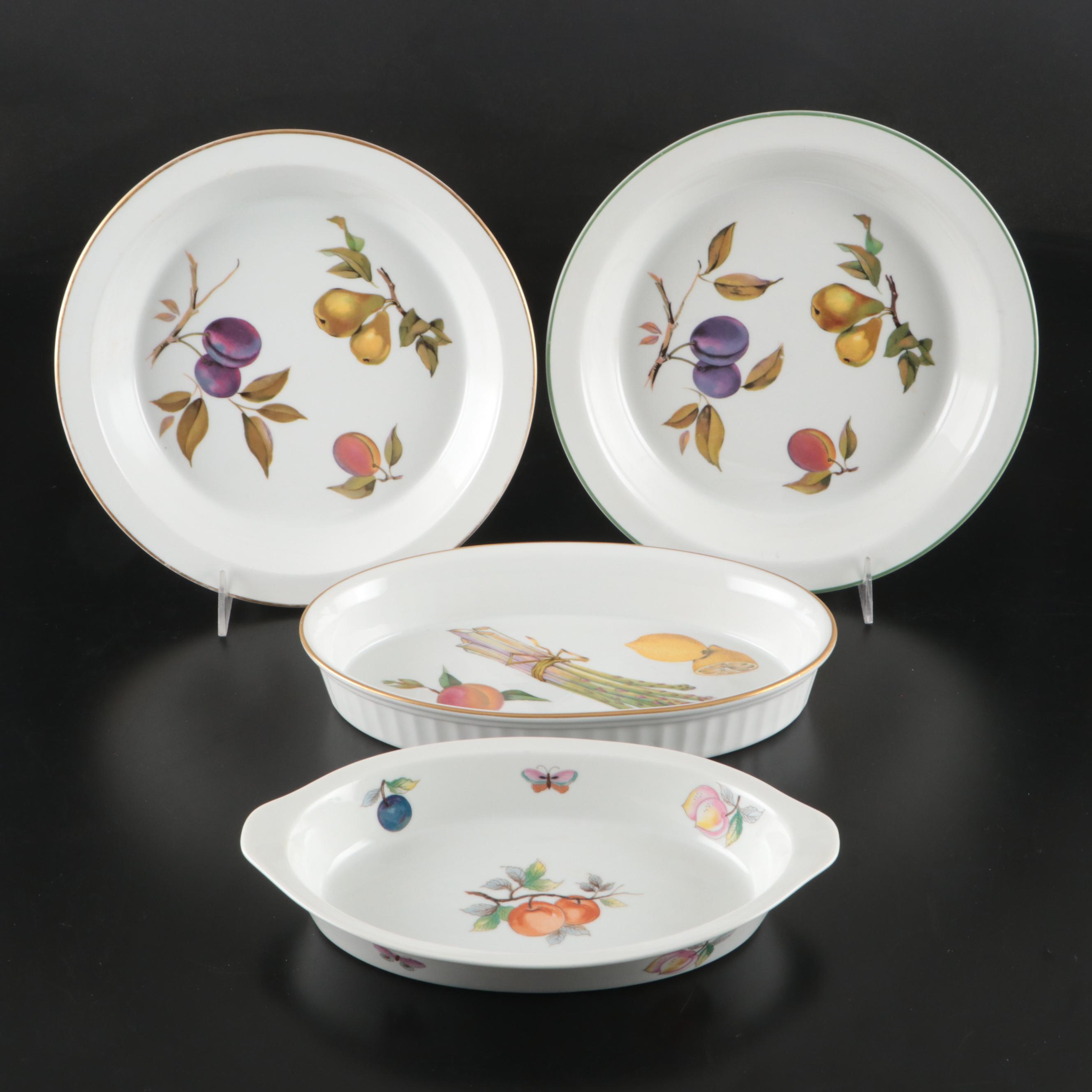 Royal Worcester "Evesham" and Other Porcelain Bakeware