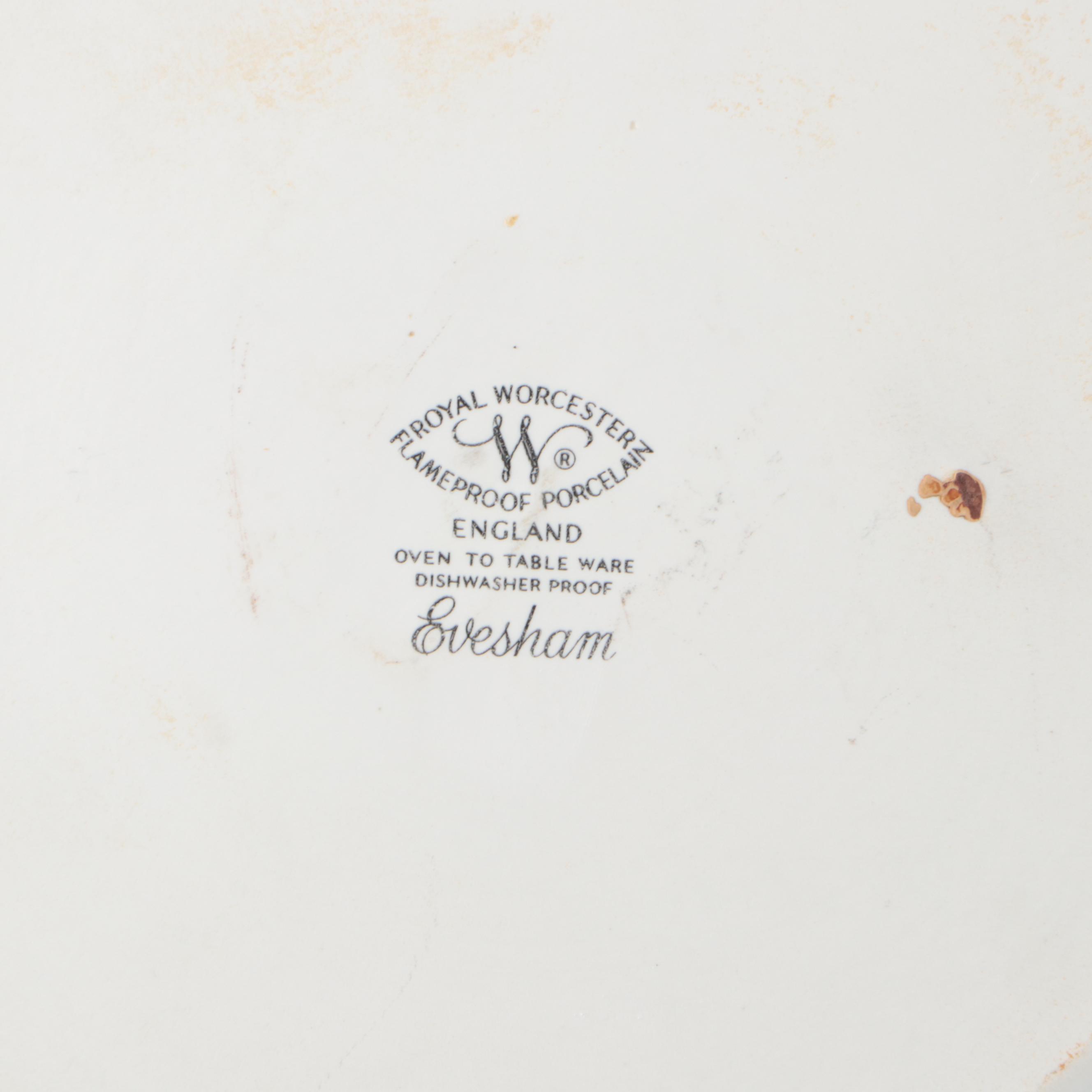 Royal Worcester "Evesham" and Other Porcelain Bakeware