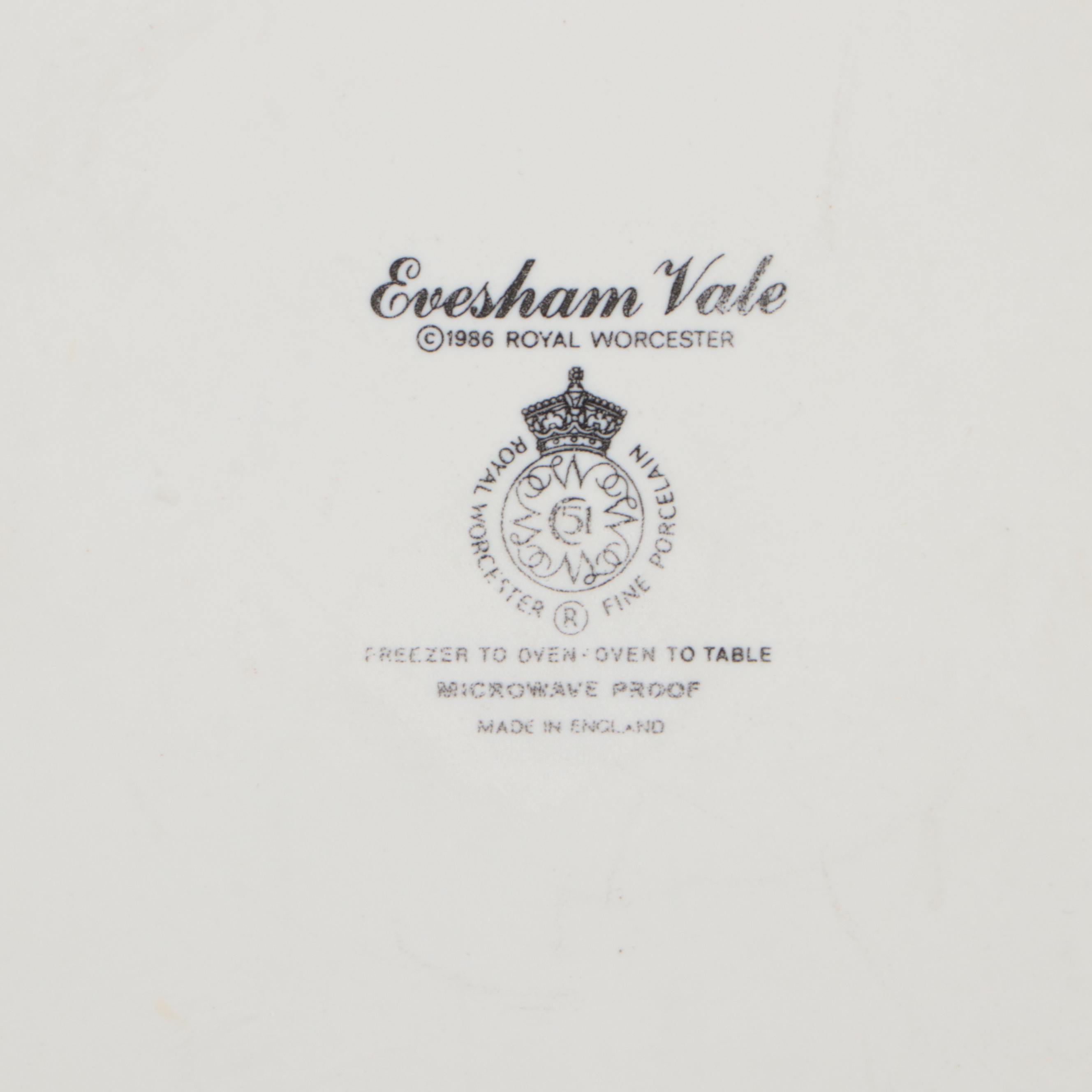 Royal Worcester "Evesham" and Other Porcelain Bakeware