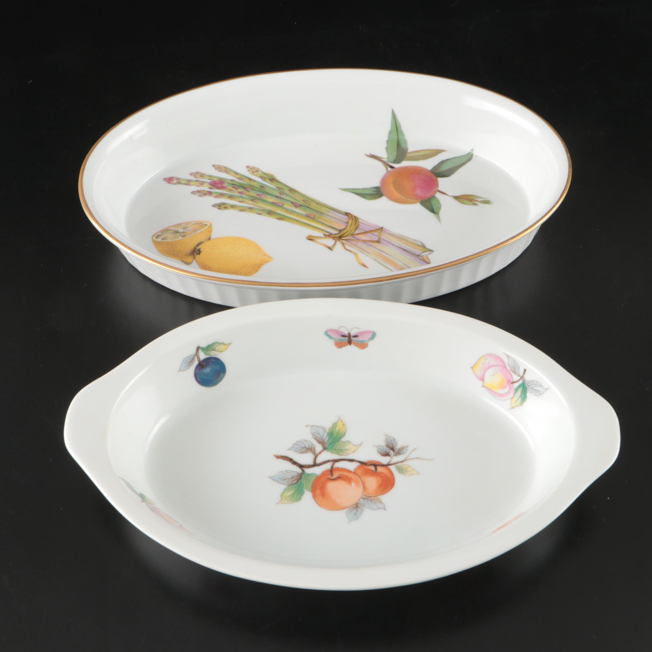 Royal Worcester "Evesham" and Other Porcelain Bakeware