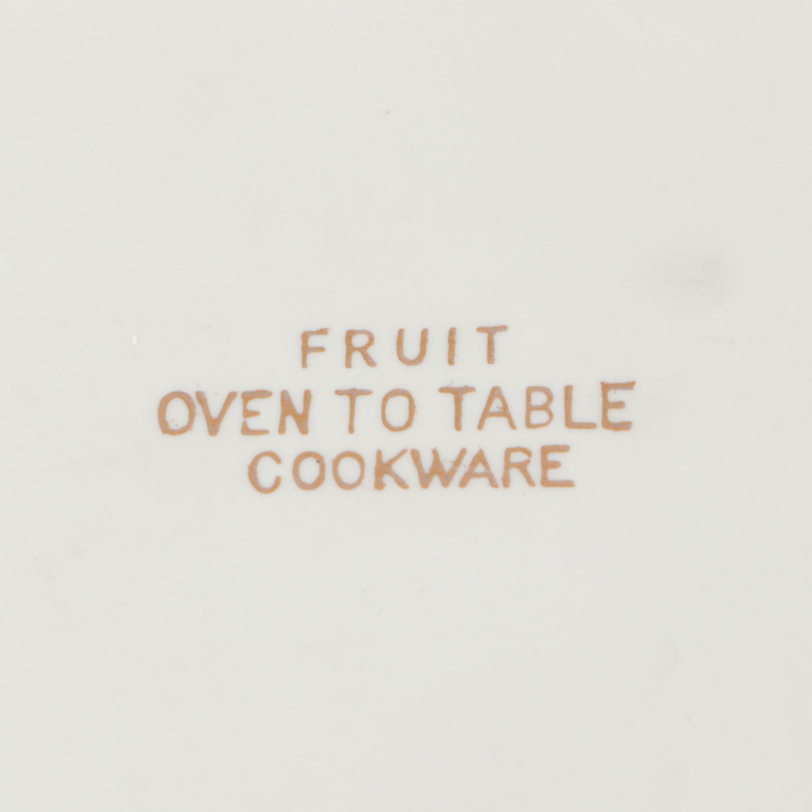 Royal Worcester "Evesham" and Other Porcelain Bakeware