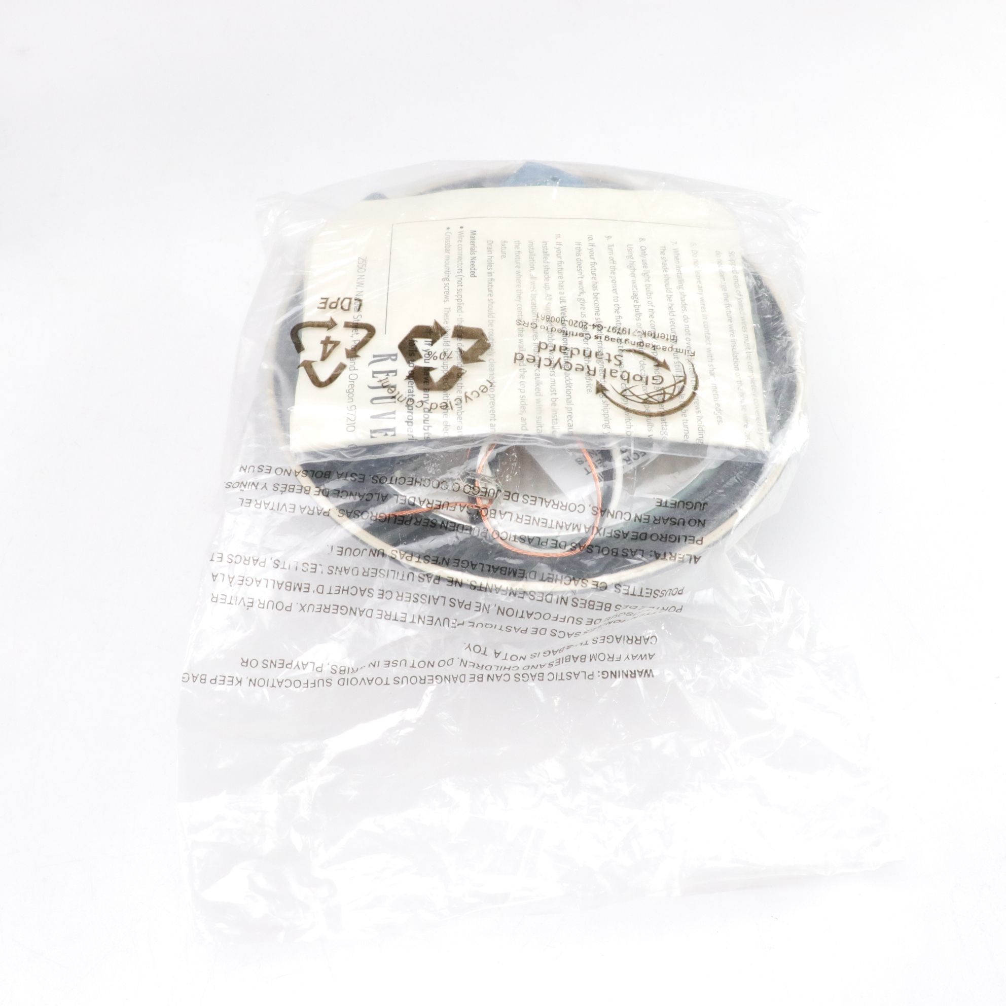 Domed Wall Light with Silver-Gilt Painted Logs