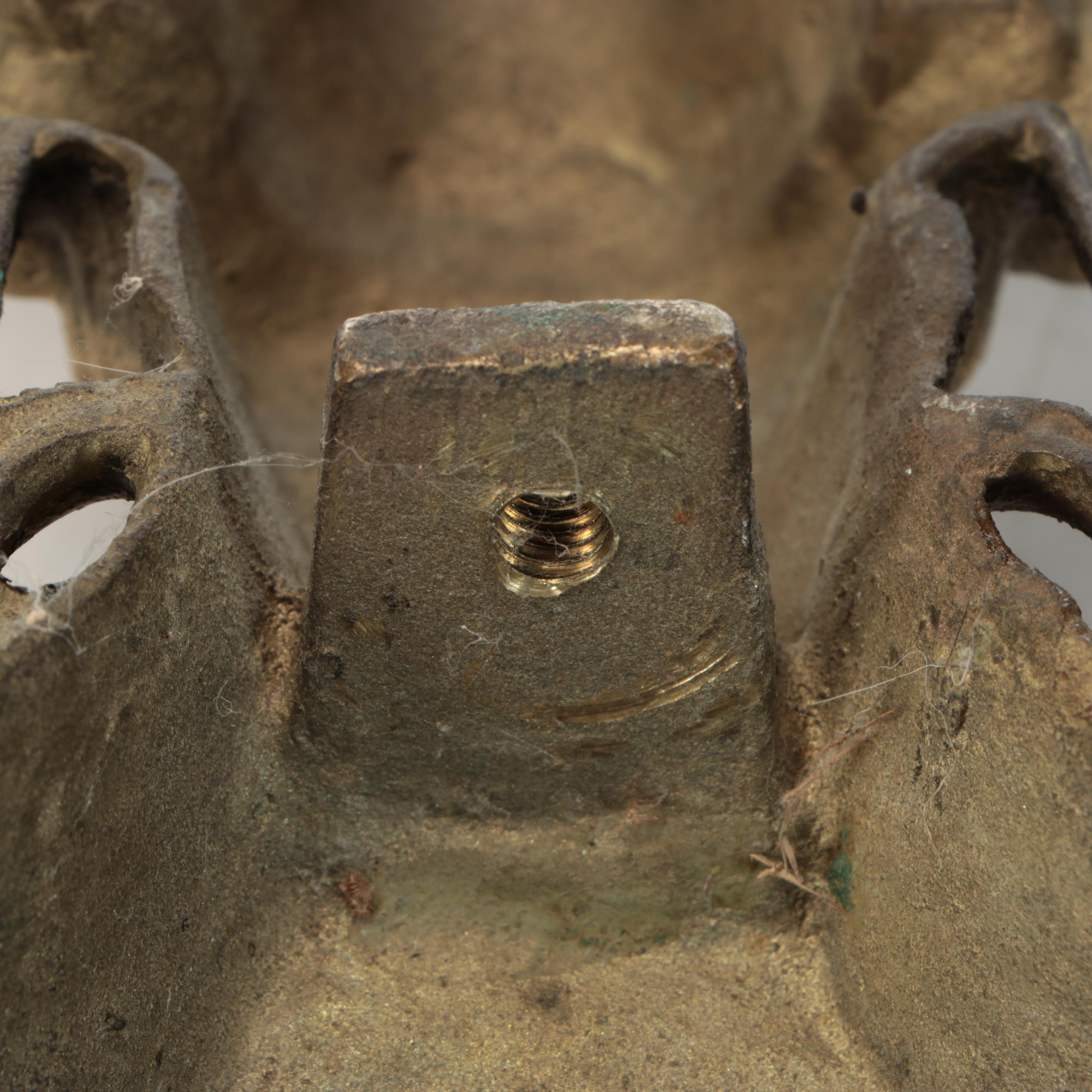 French Style Brass Finish Andirons