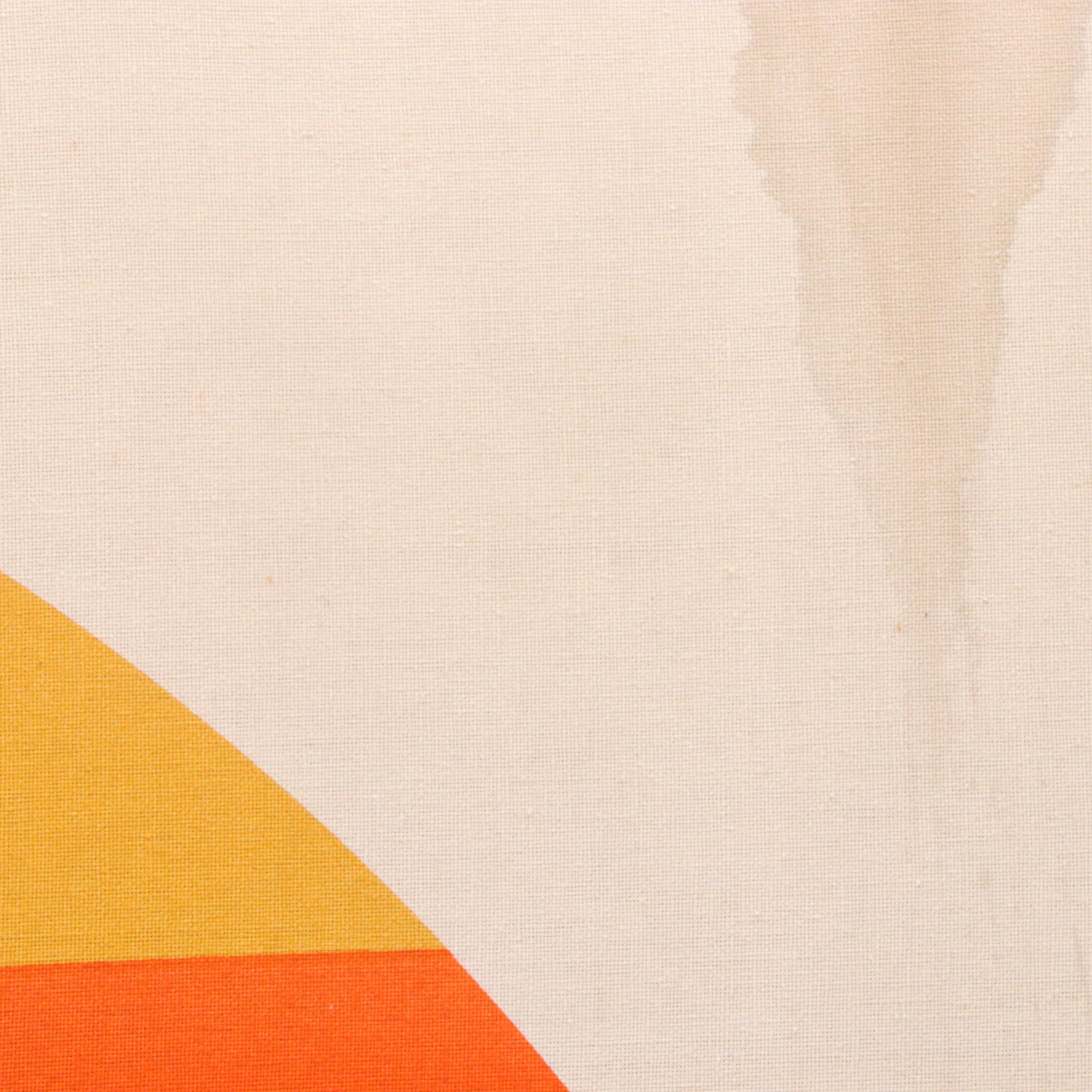 Strömma Sweden Stretched Textile Diptych "Rainbow Circle," 1970s