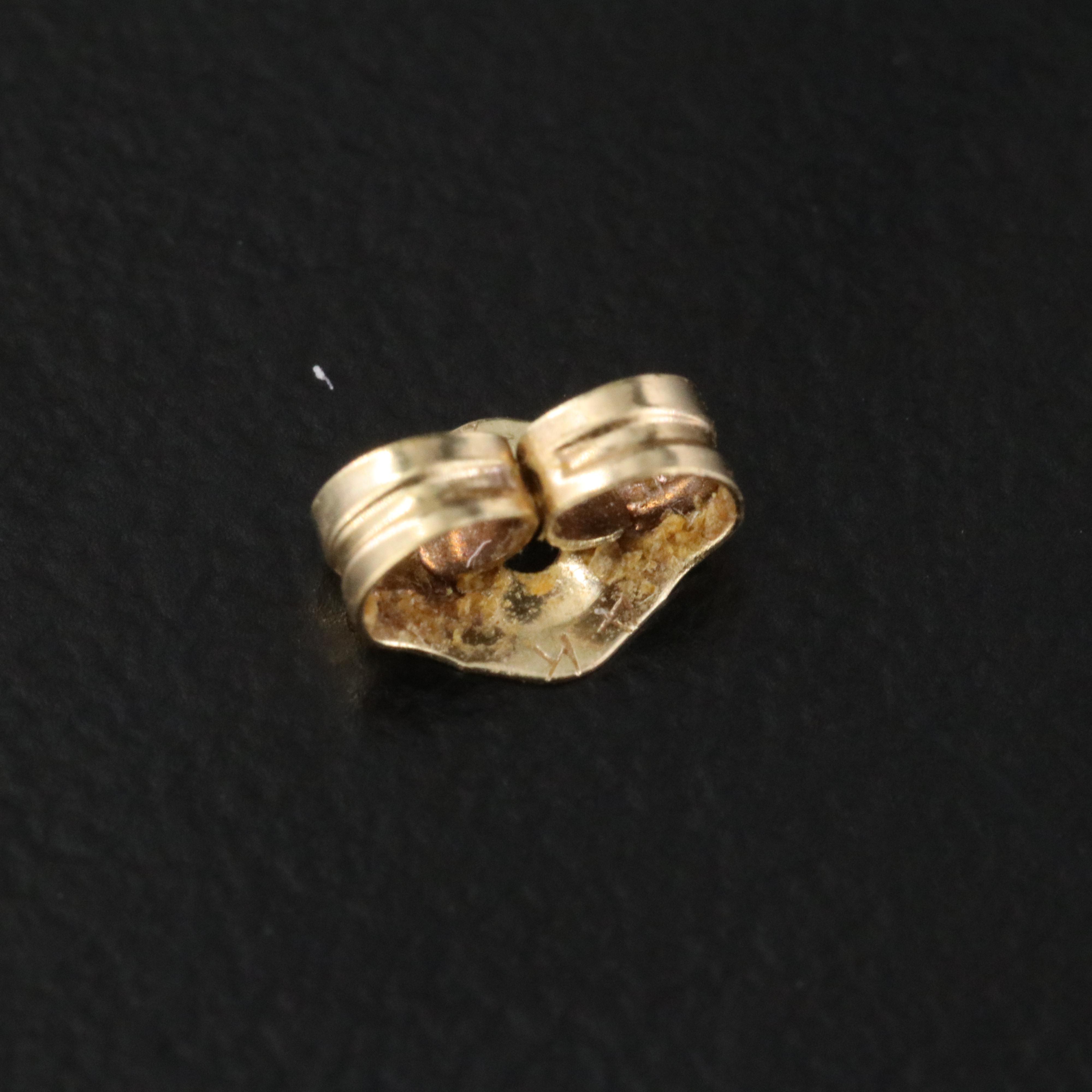 14K Square Stud Earrings