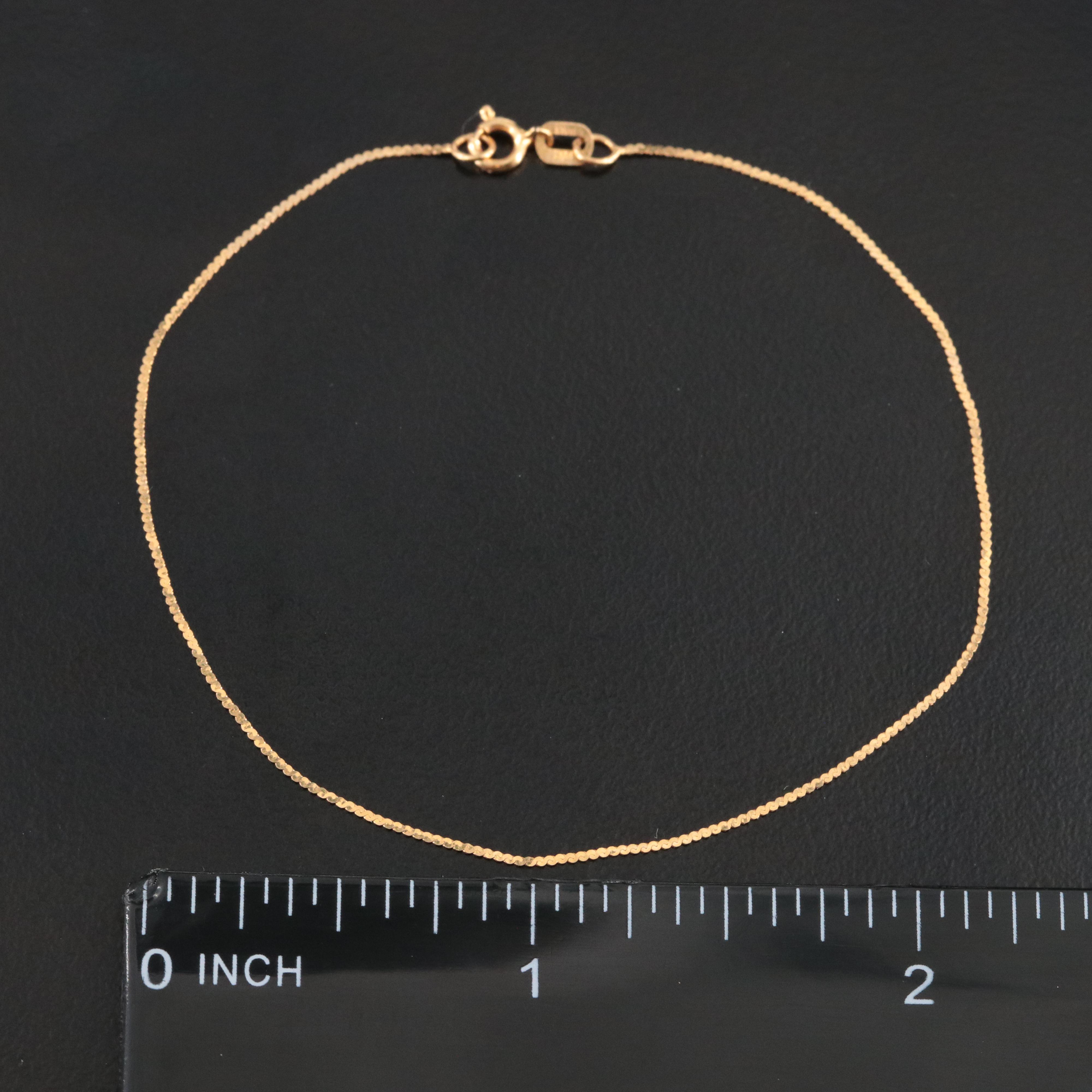 Italian 14K Serpentine Chain Bracelet