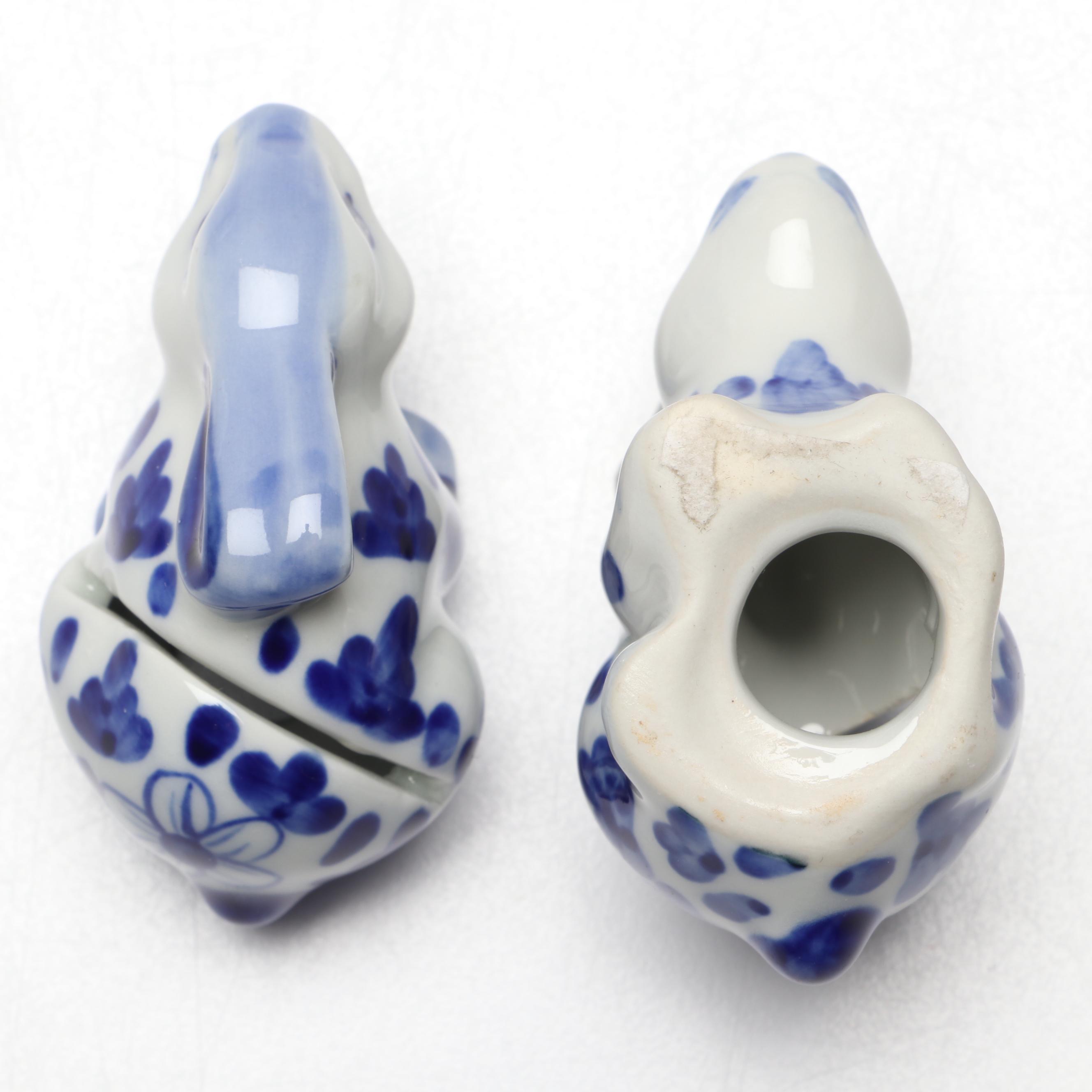 Vietri Italian Majolica Bird Tureen with Erzgebirge Napkin Rings and Other Décor