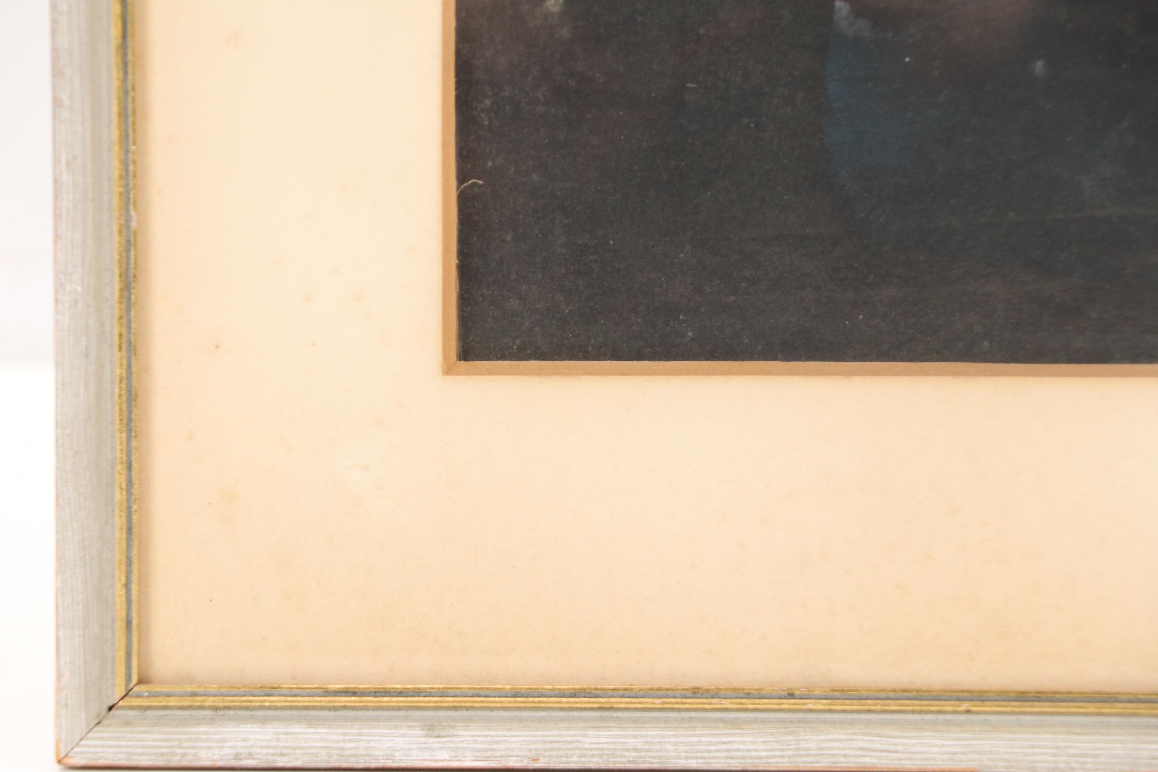 Abstract Gouache and Watercolor Painting, Mid-20th Century