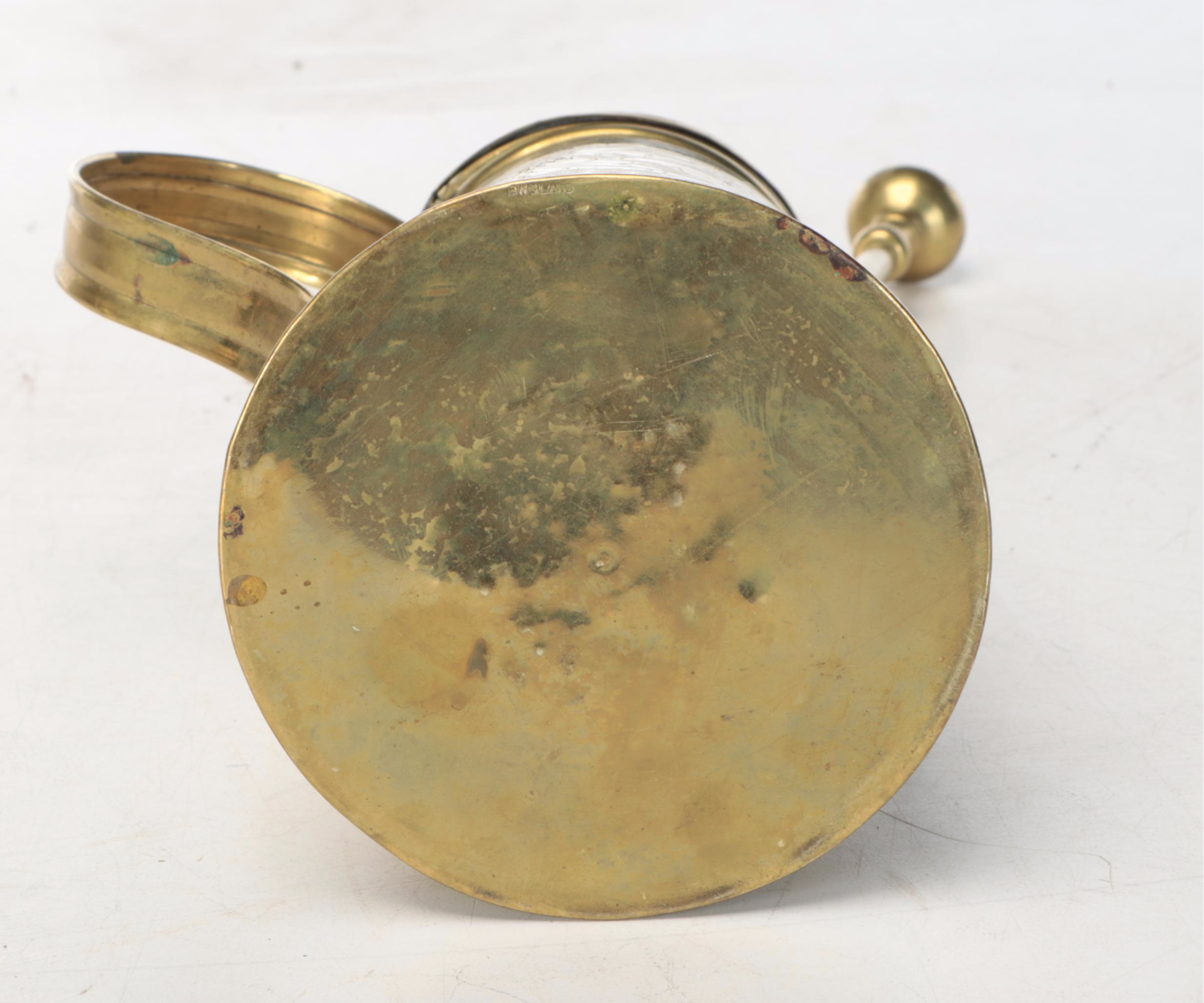 Brass Fire Starters with Ansonia and Chinese Brass Bucket, Mid-19th Century