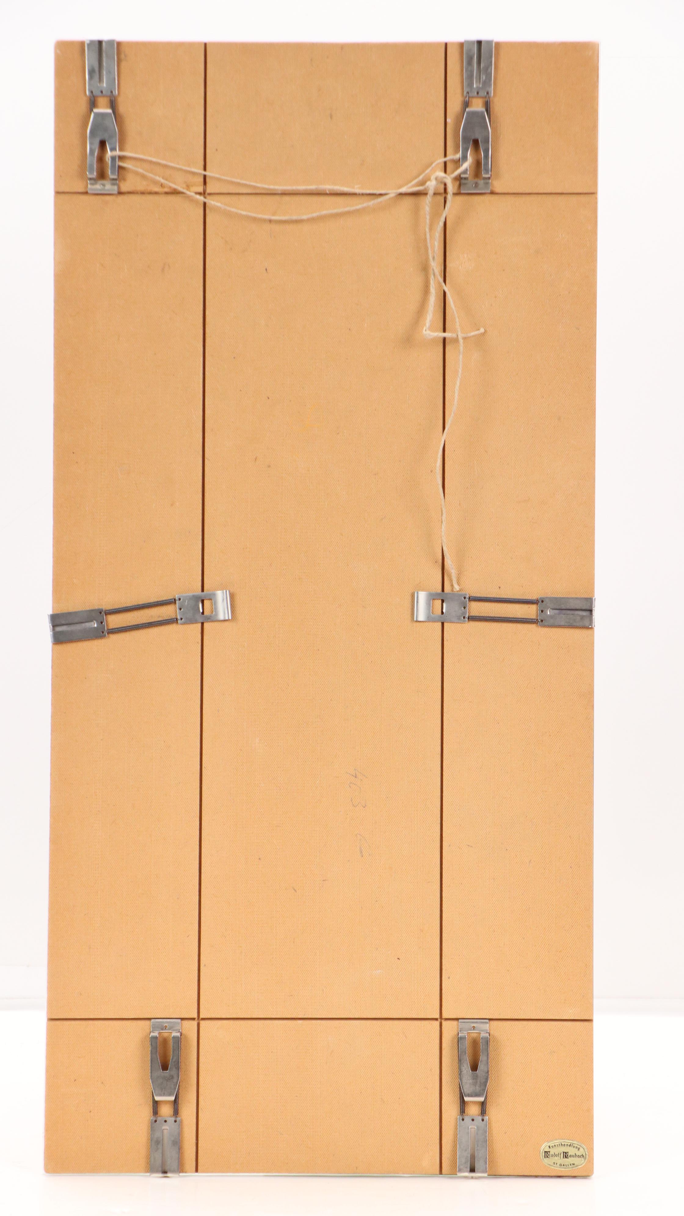 Modern Pencil Drawing "Flower Vendor," 1952