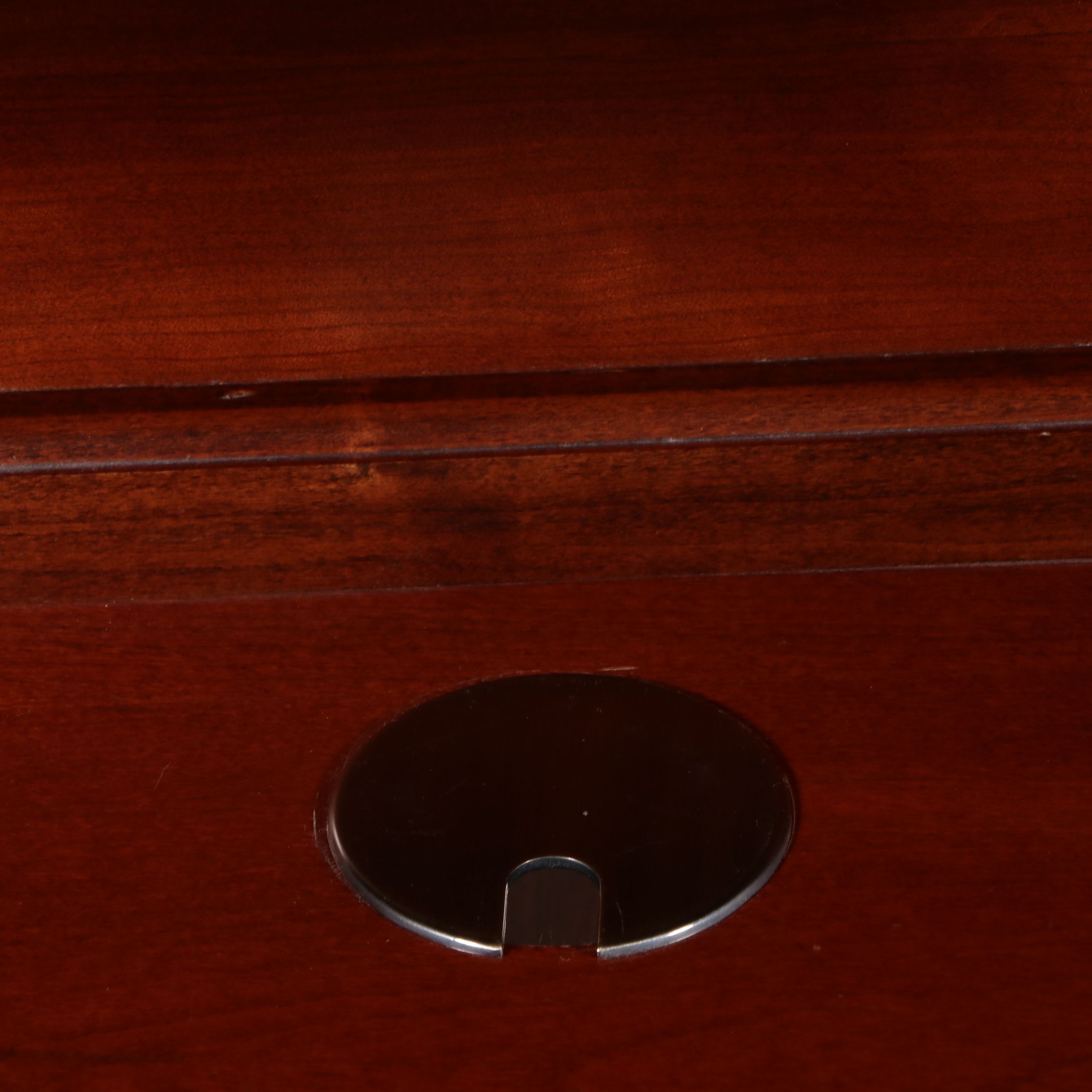 Colonial Style Birch Roll-Top Desk with Armchair