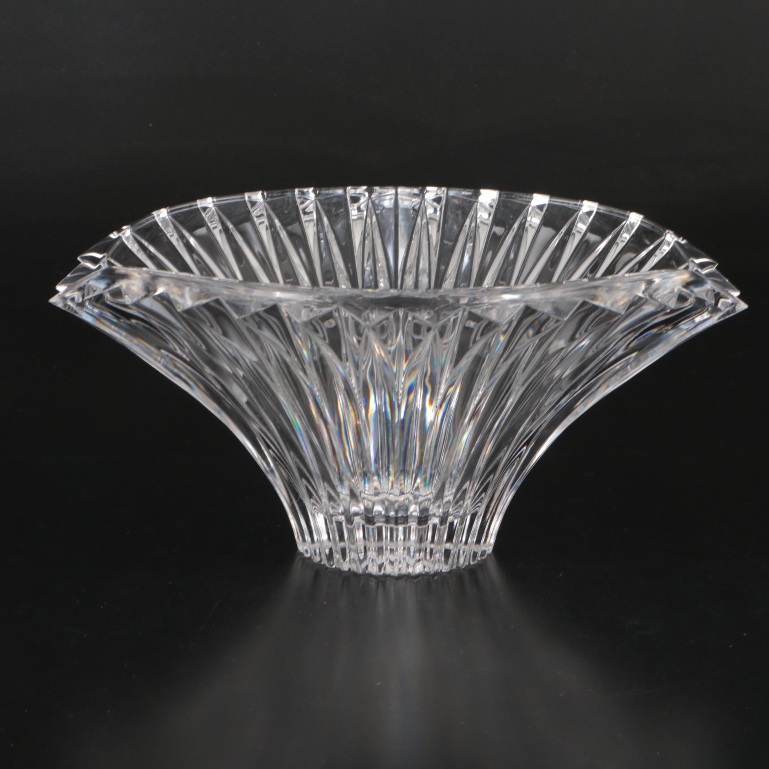 Mikasa "Excelsior" Bowl with Cristal d'Arques "Vincennes" and Other Vases