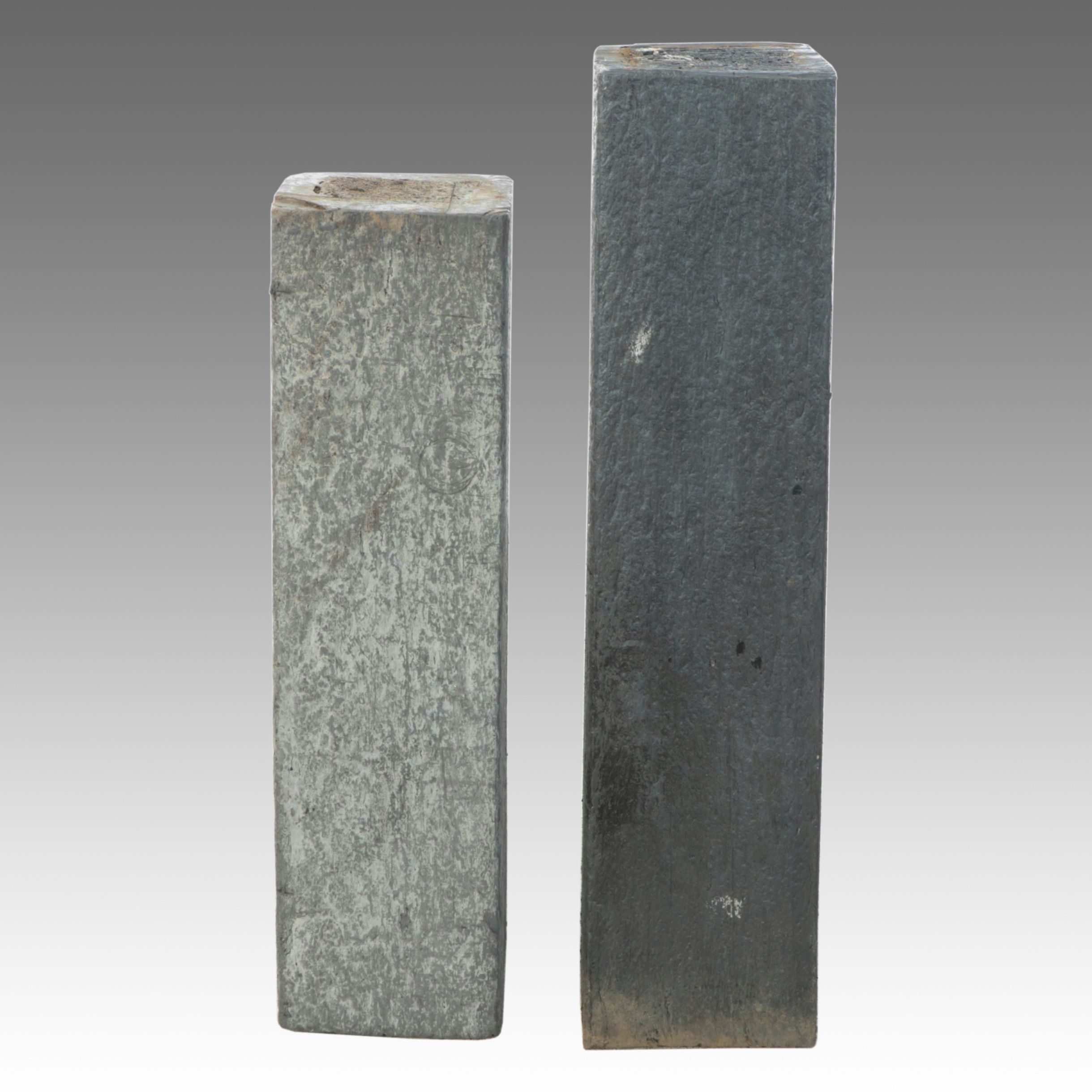 Textured Concrete Rectangular Plinths