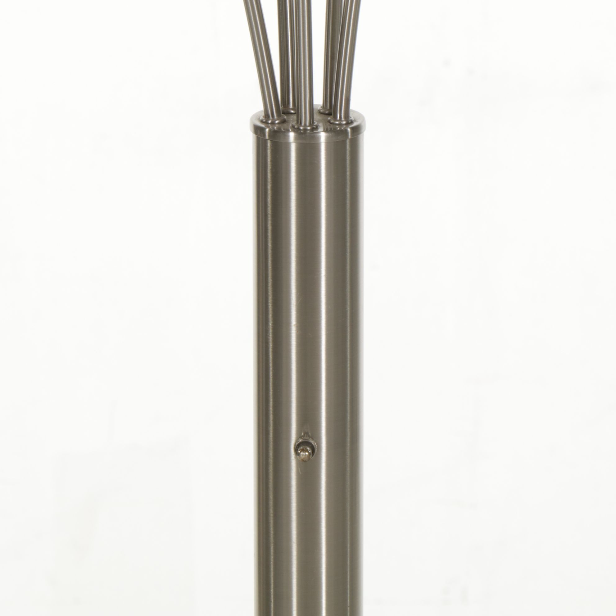 Modernist Brushed Nickel Five-Arm Arc Floor Lamp, 2002