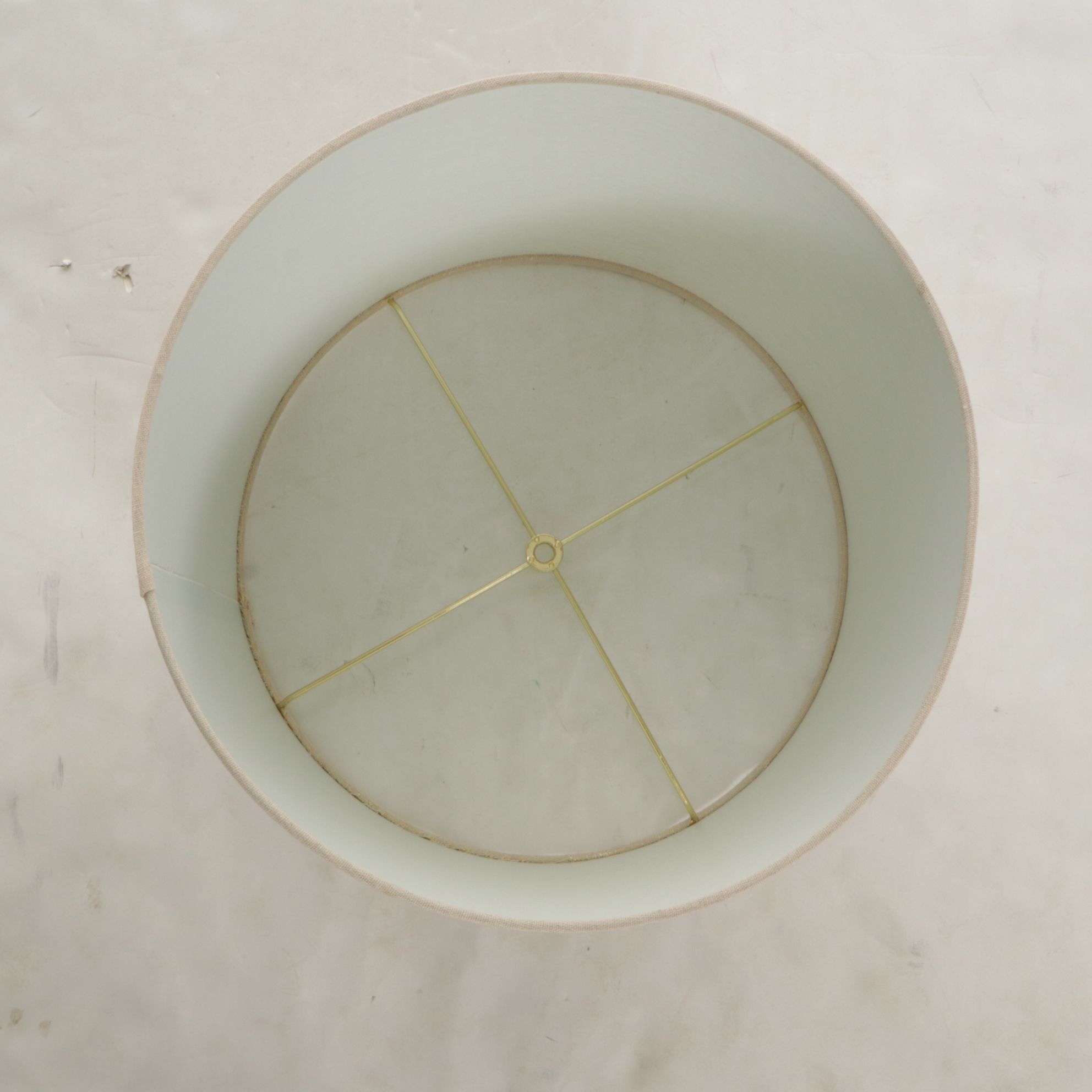 Cedarwood Knee Table Lamp with Natural Cotton Shade