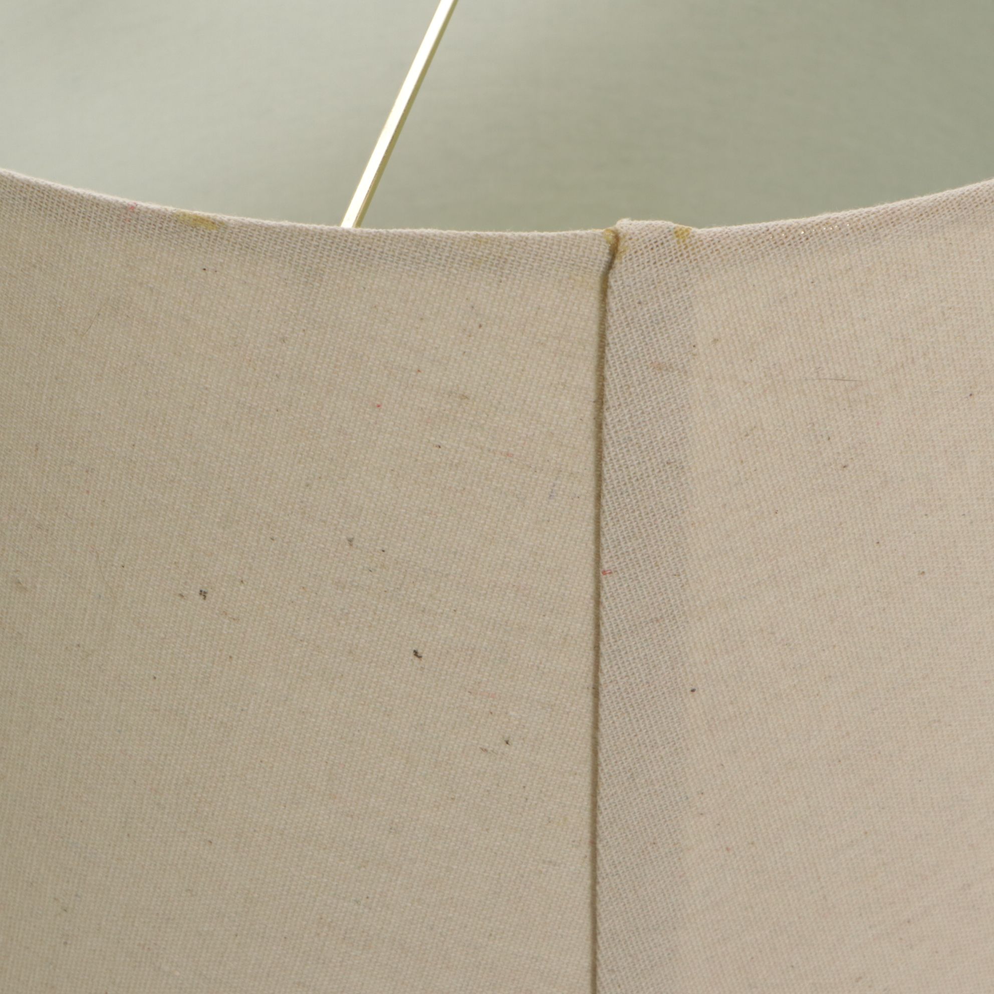 Cedarwood Knee Table Lamp with Natural Cotton Shade